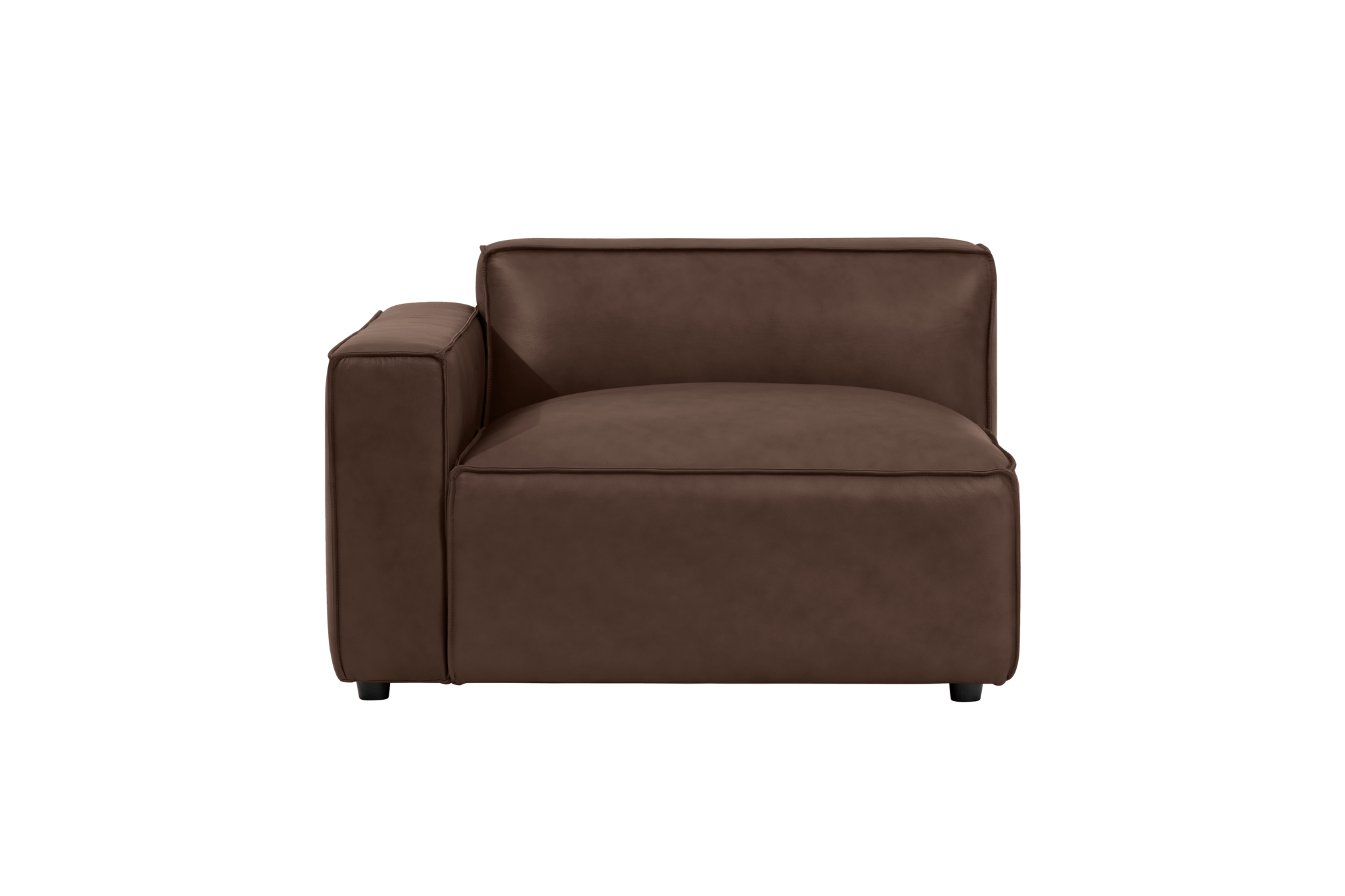 Nathan Leather Left Arm Sofa Module