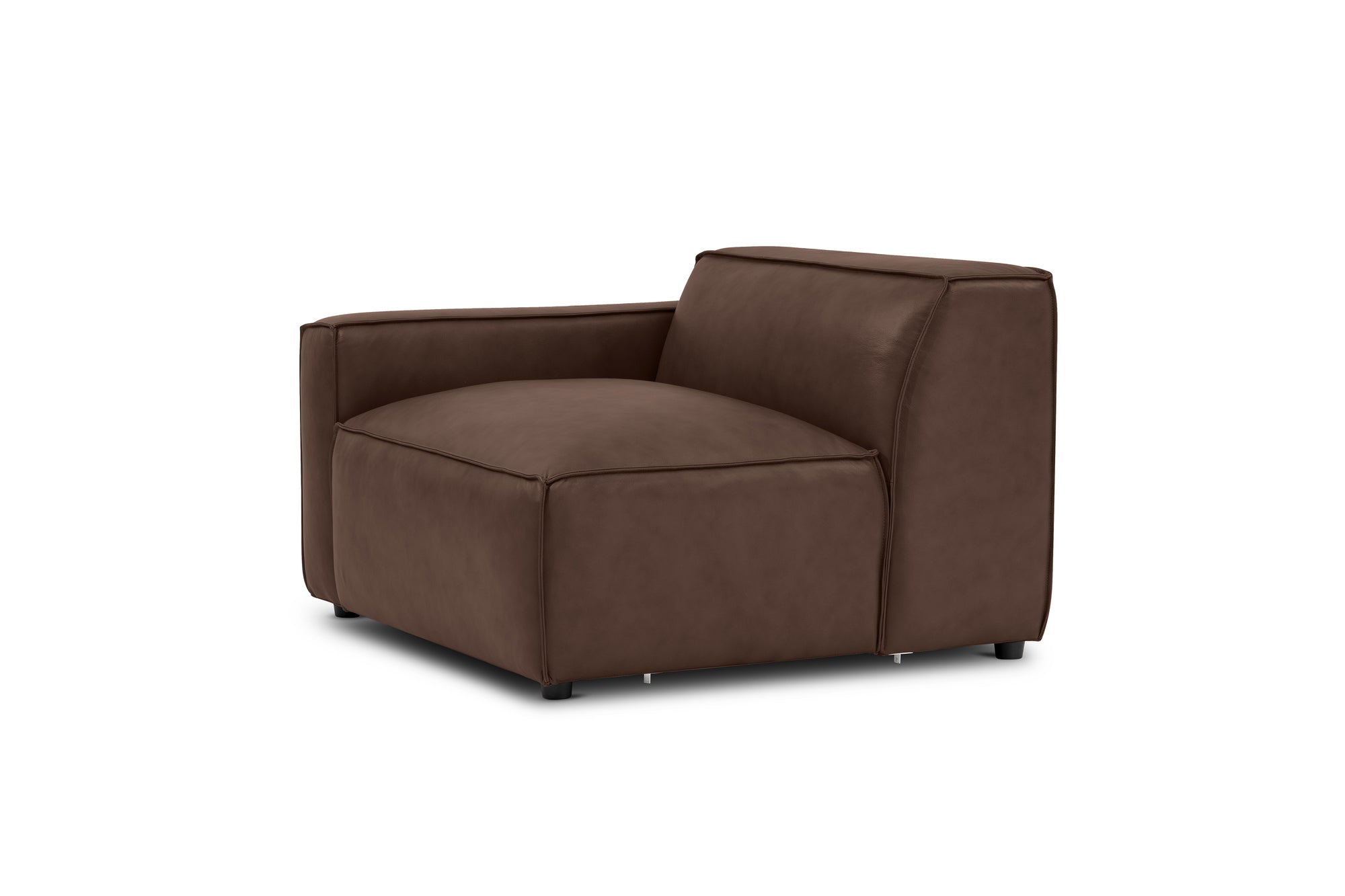 Nathan Leather Left Arm Sofa Module