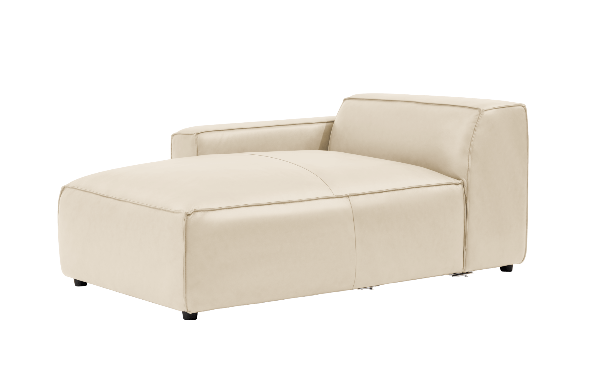 Nathan Leather Left Chaise Sofa Module