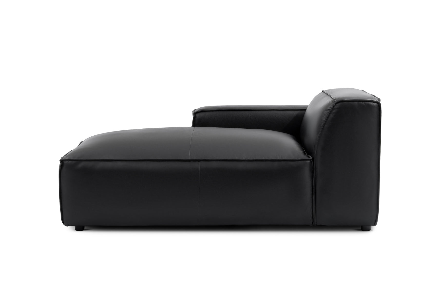 Nathan Leather Left Chaise Sofa Module