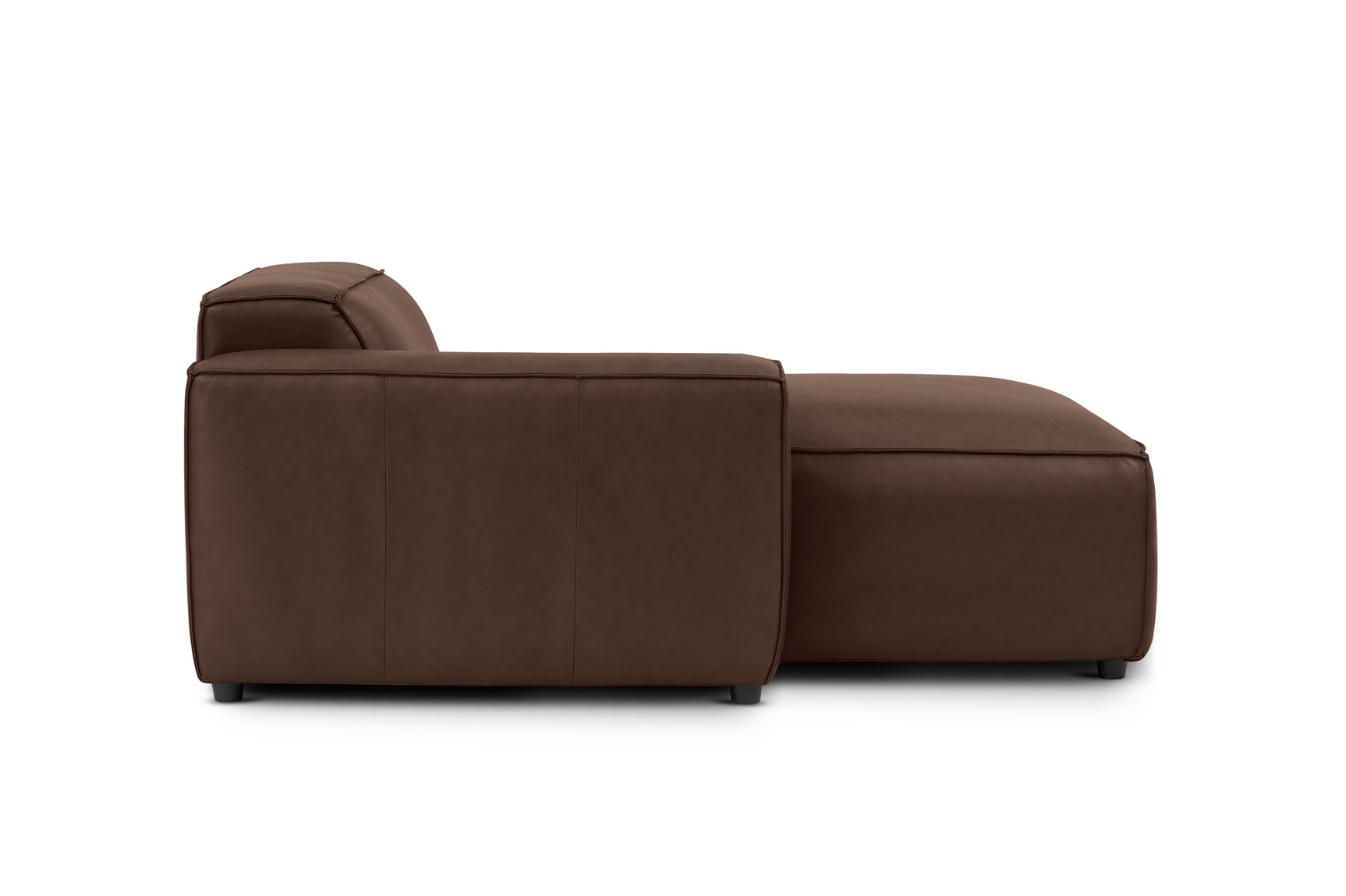 Nathan Leather Left Chaise Sofa Module