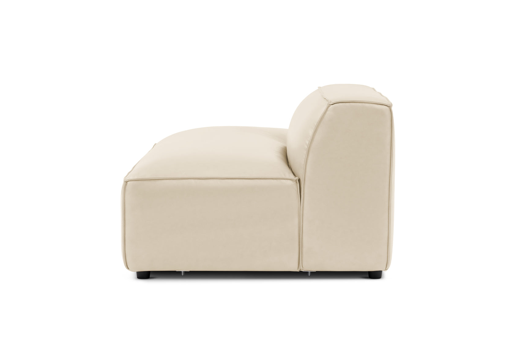 Nathan Leather Left Open-End Sofa Module