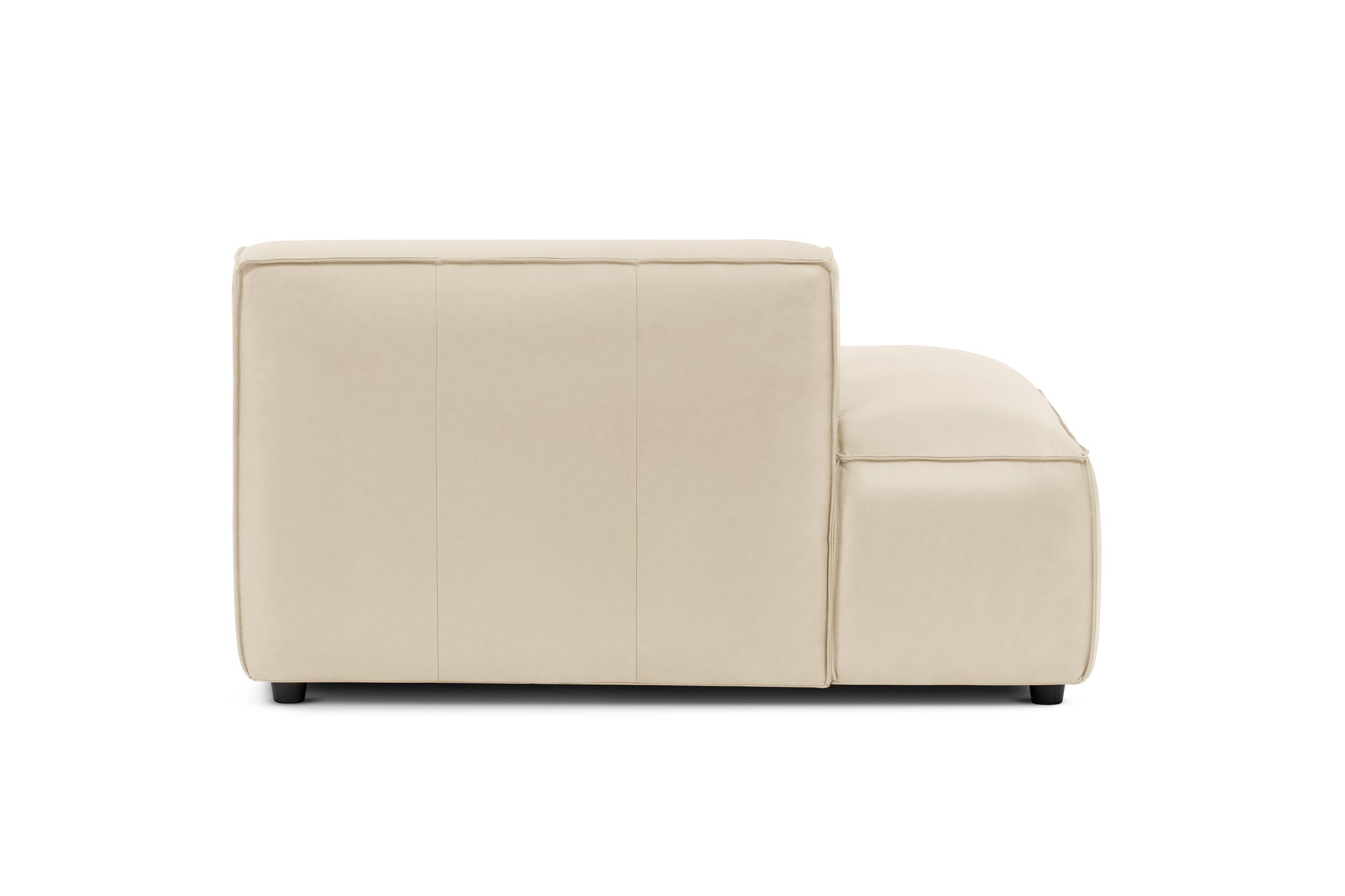Nathan Leather Left Open-End Sofa Module