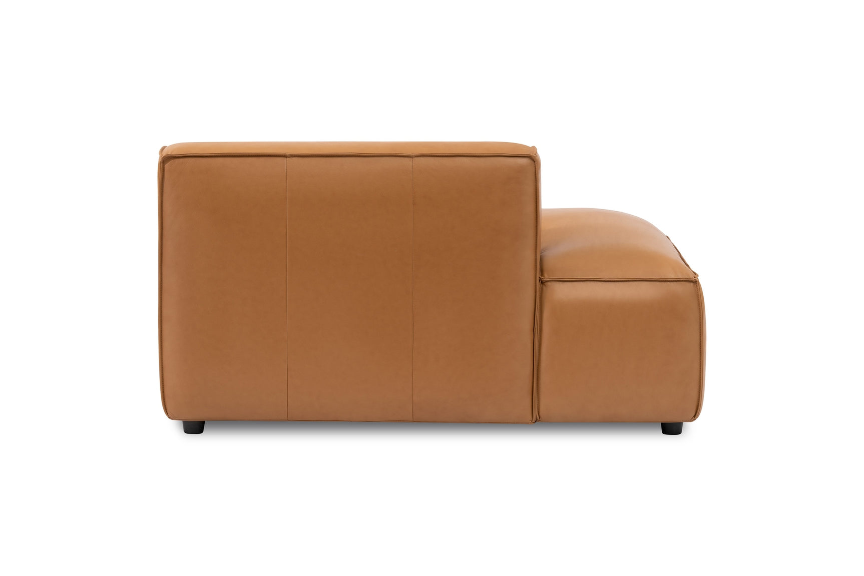 Nathan Leather Left Open-End Sofa Module