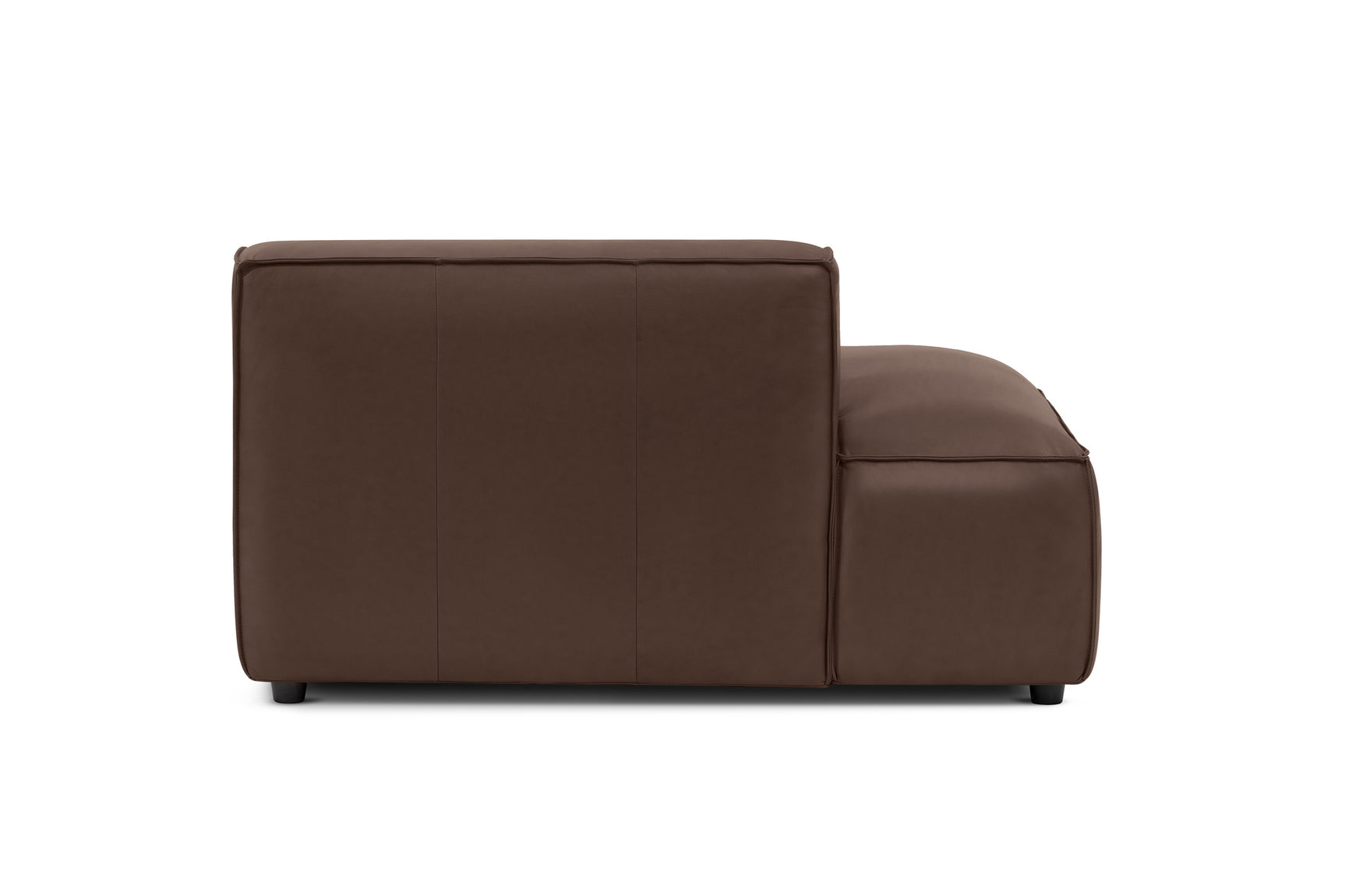 Nathan Leather Left Open-End Sofa Module