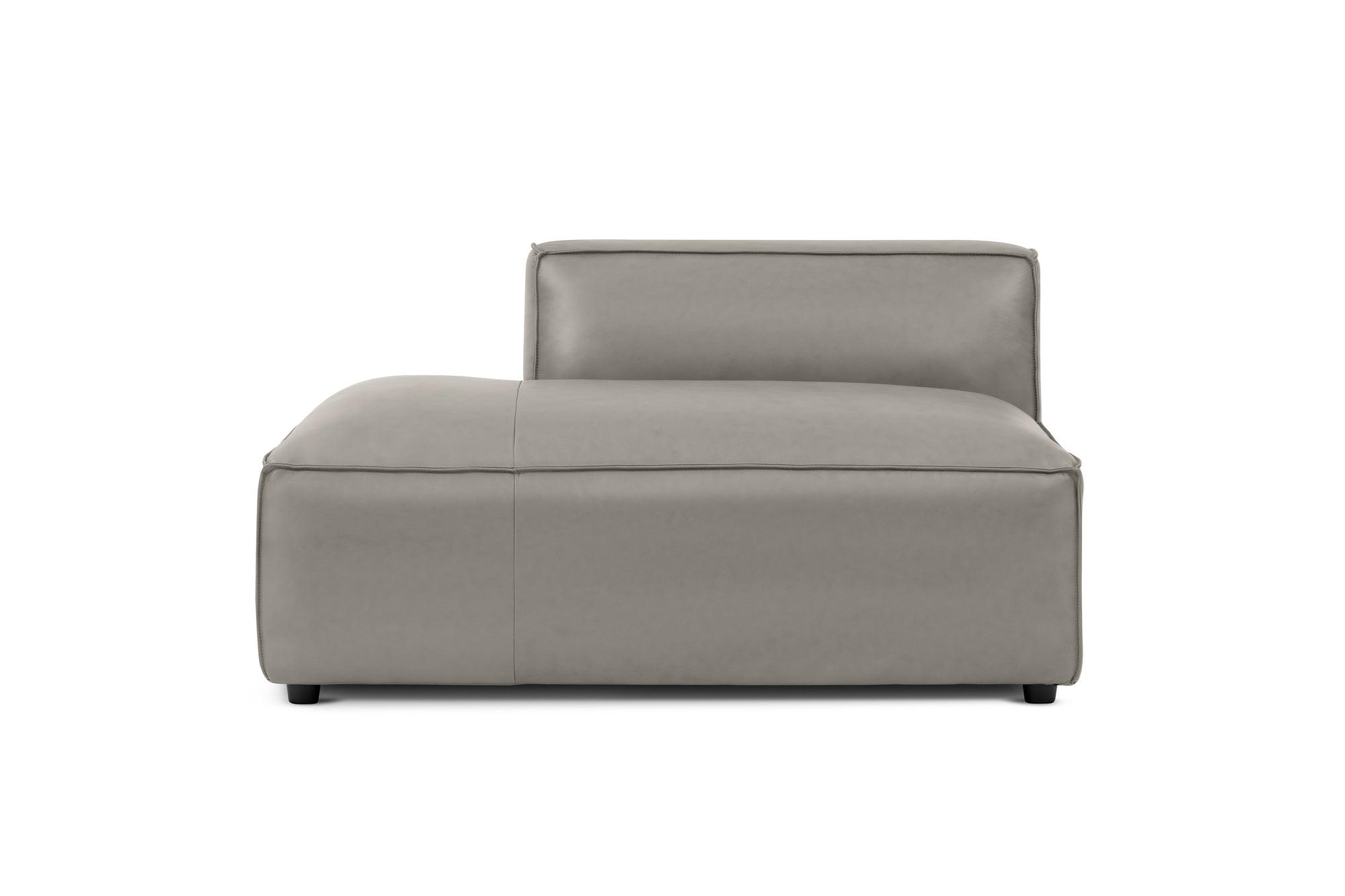 Nathan Leather Left Open-End Sofa Module