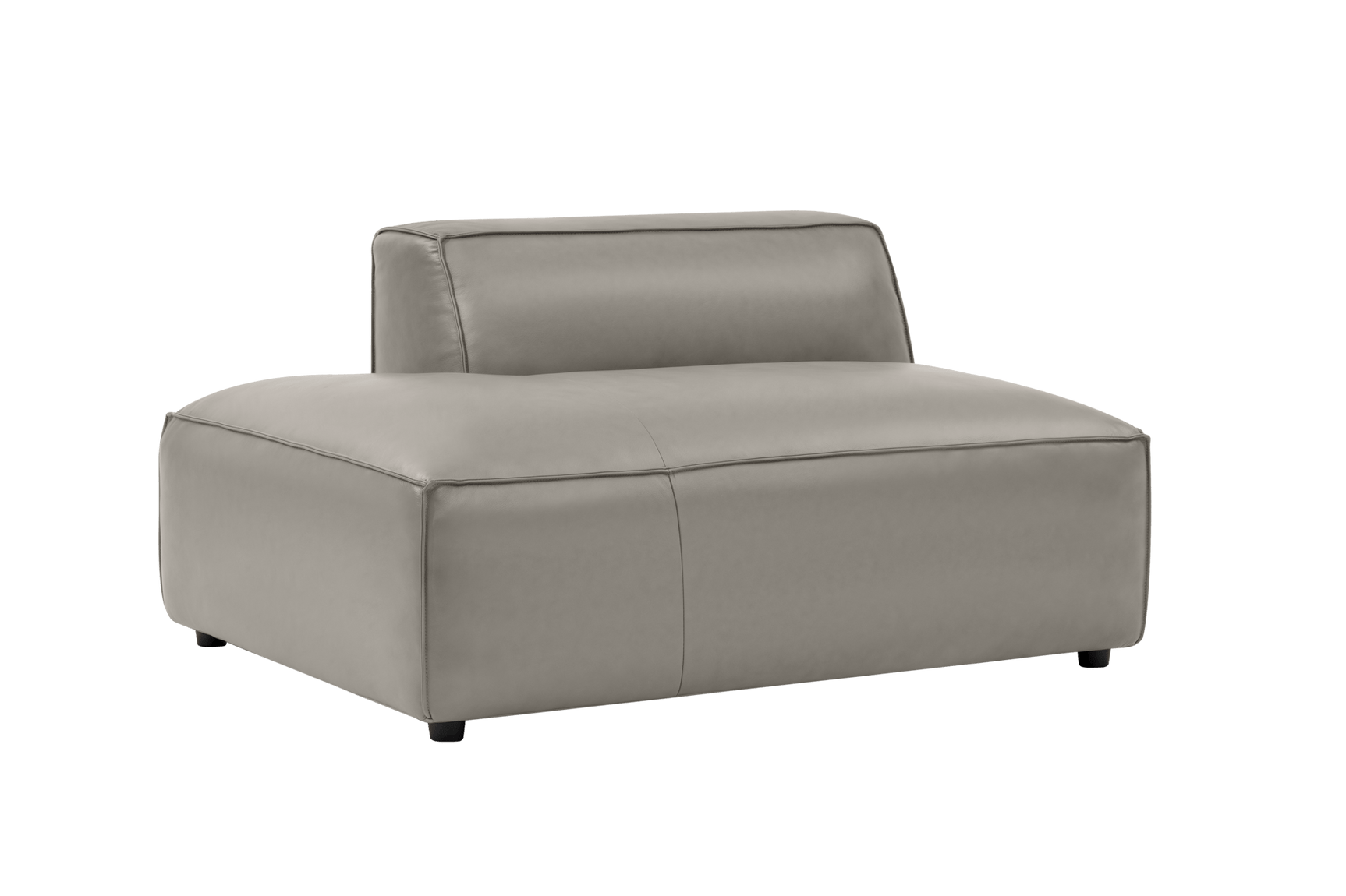 Nathan Leather Left Open-End Sofa Module
