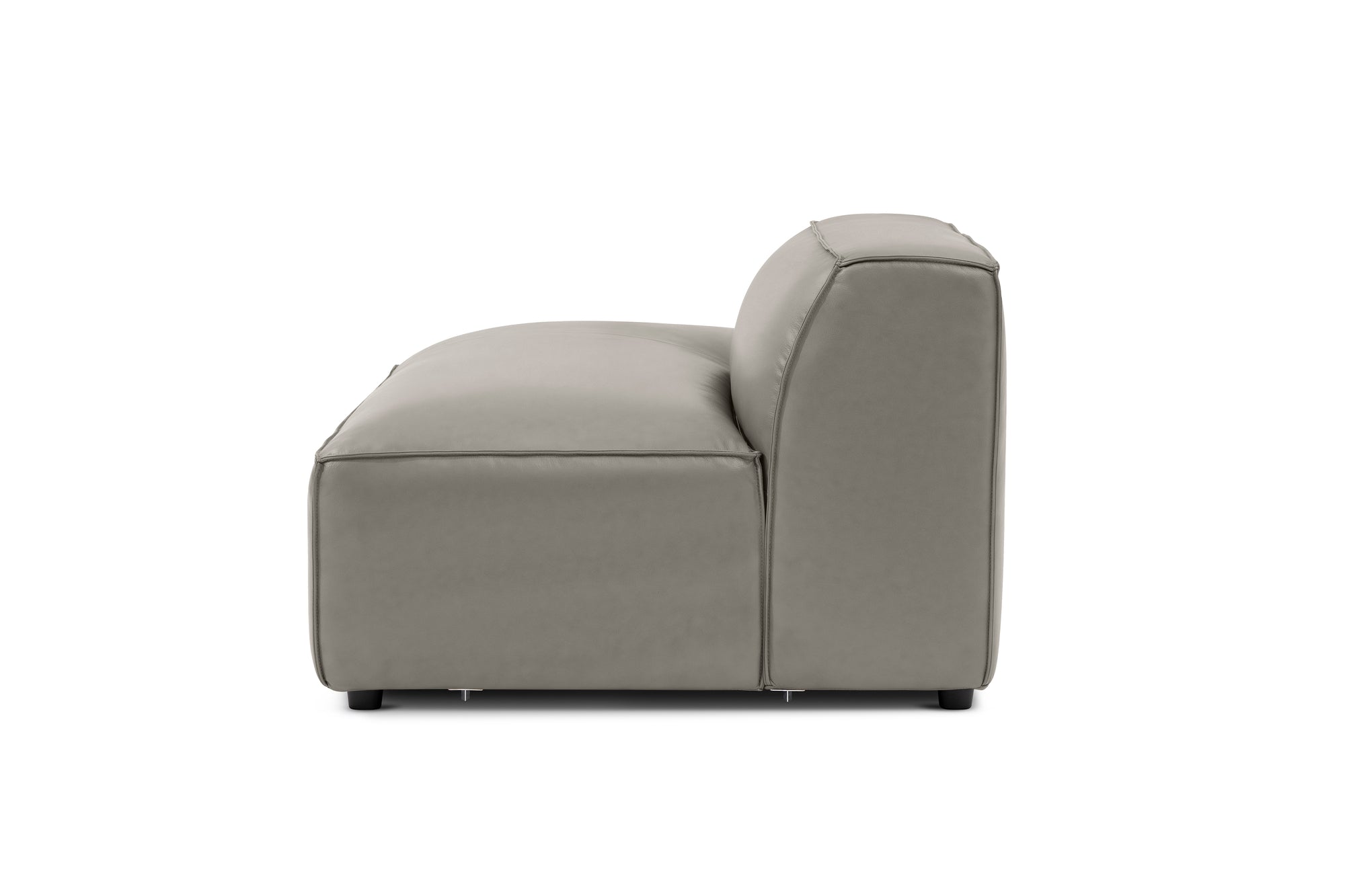 Nathan Leather Left Open-End Sofa Module