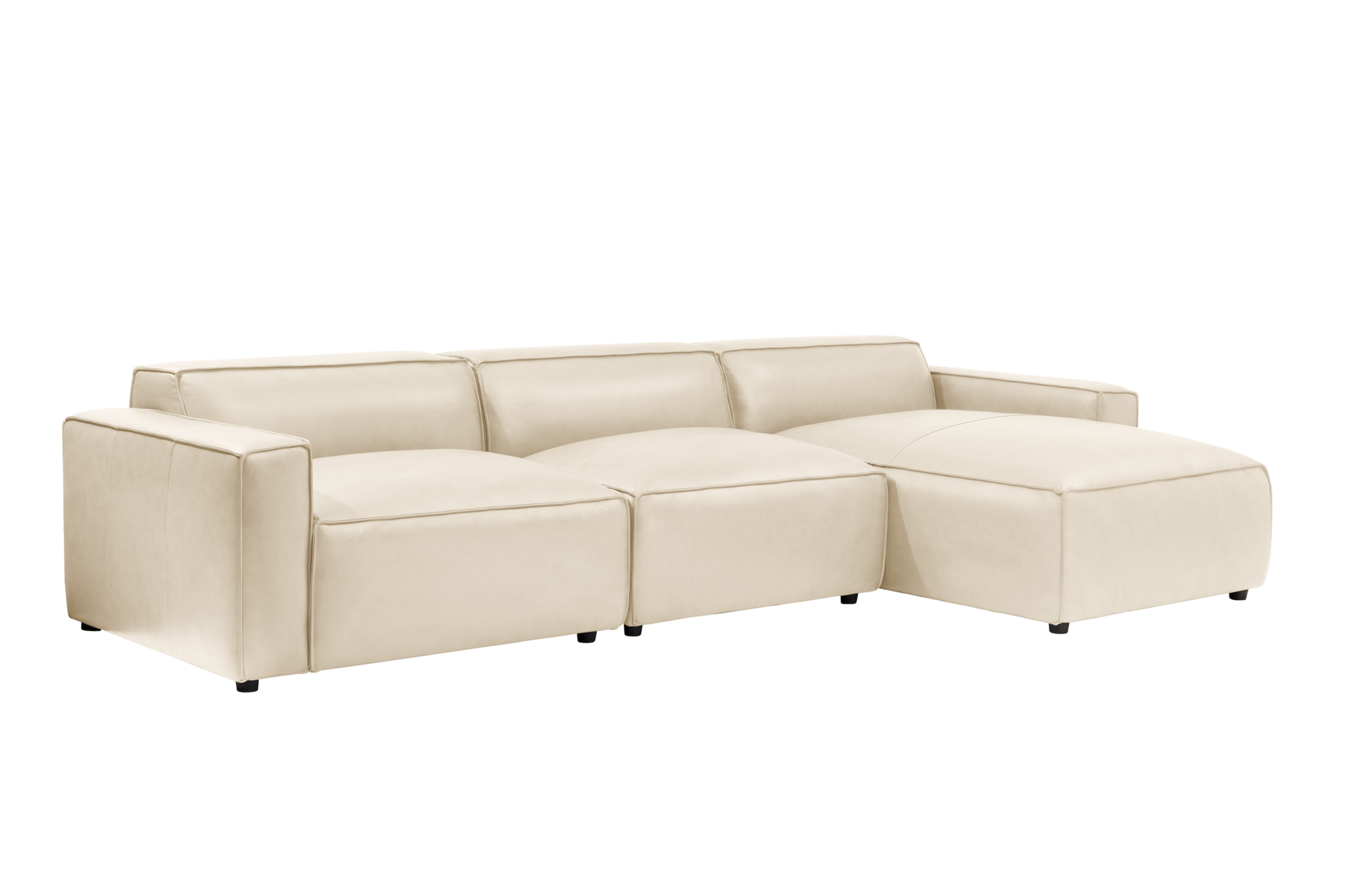 Nathan Leather Modular Sectional Sofa