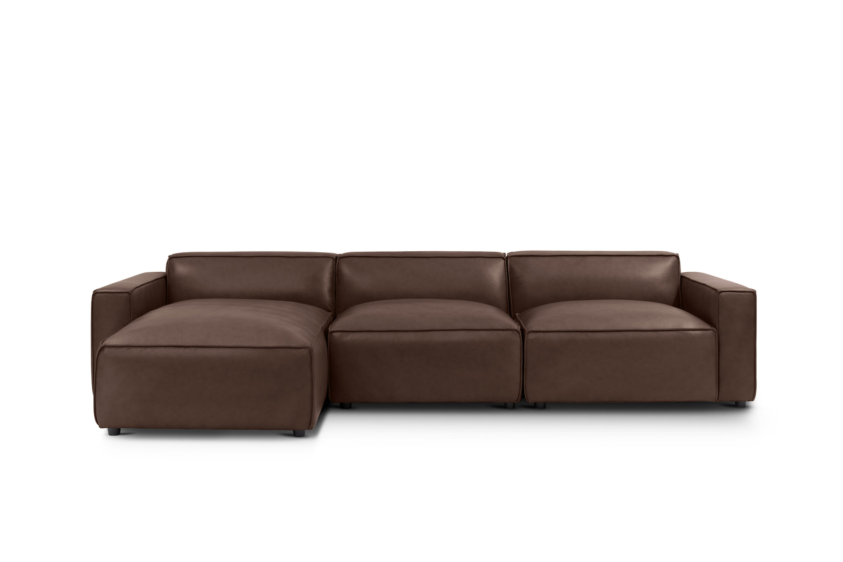 Nathan Leather Modular Sectional Sofa
