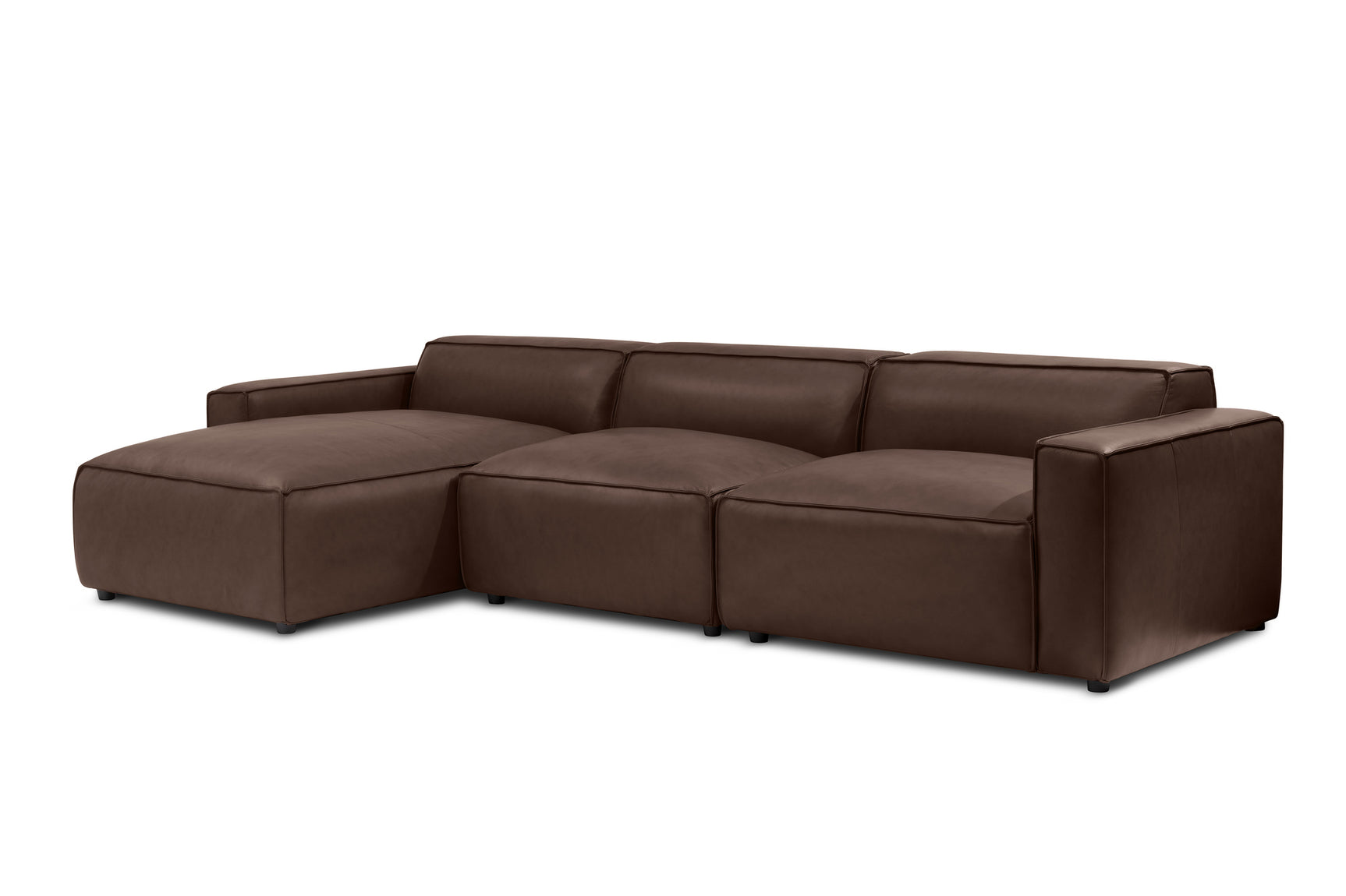 Nathan Leather Modular Sectional Sofa