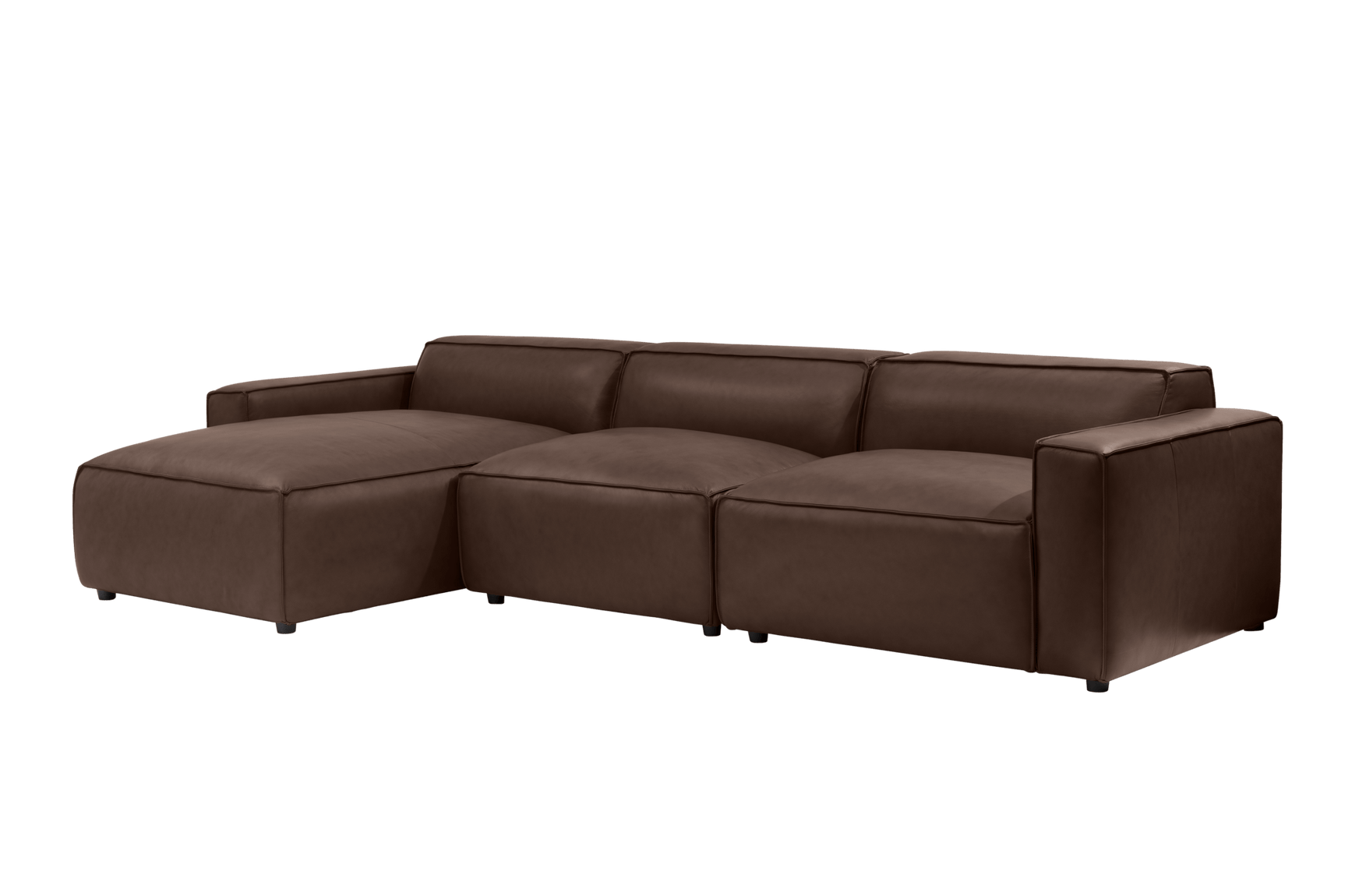 Nathan Leather Modular Sectional Sofa