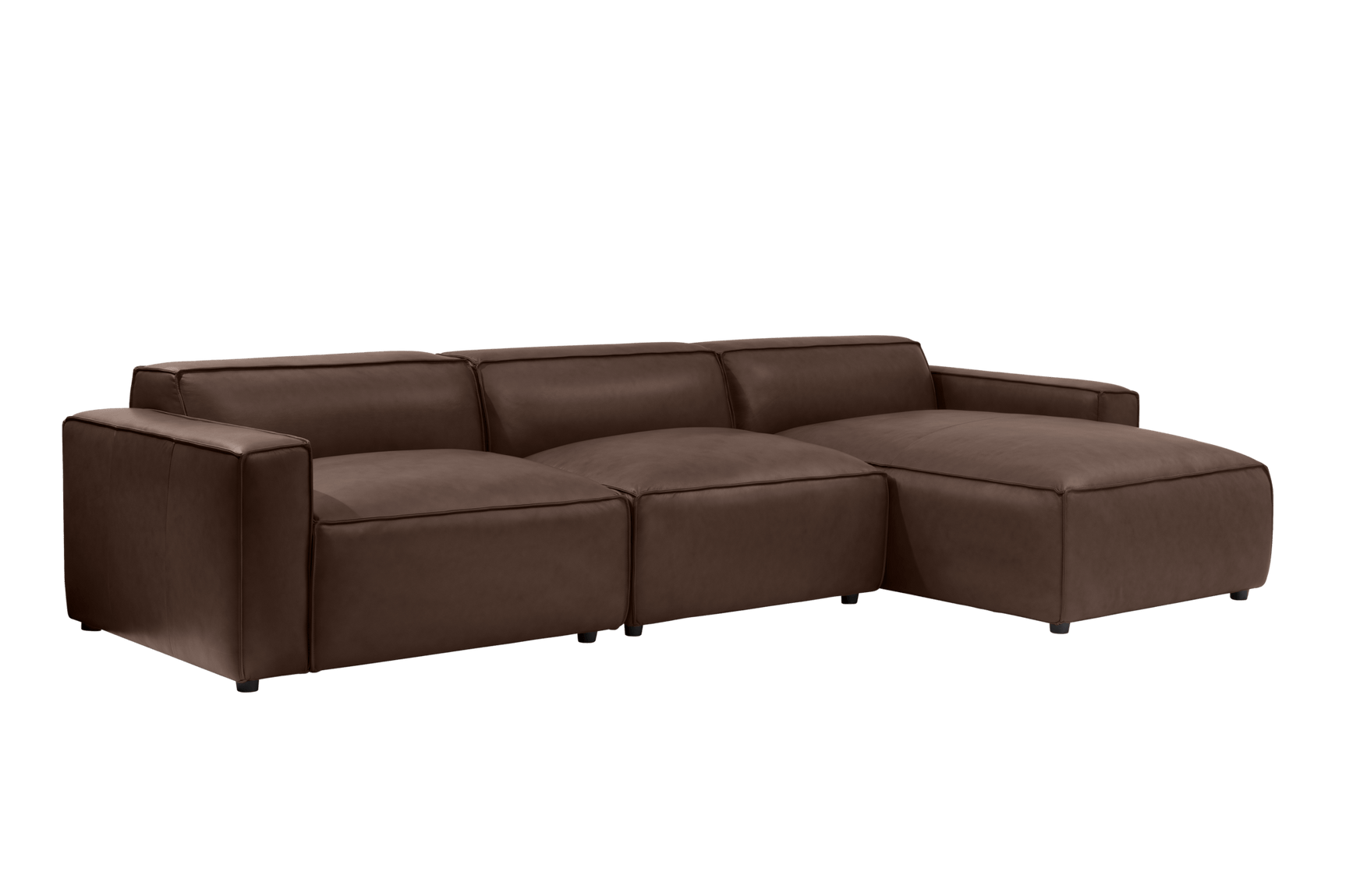 Nathan Leather Modular Sectional Sofa