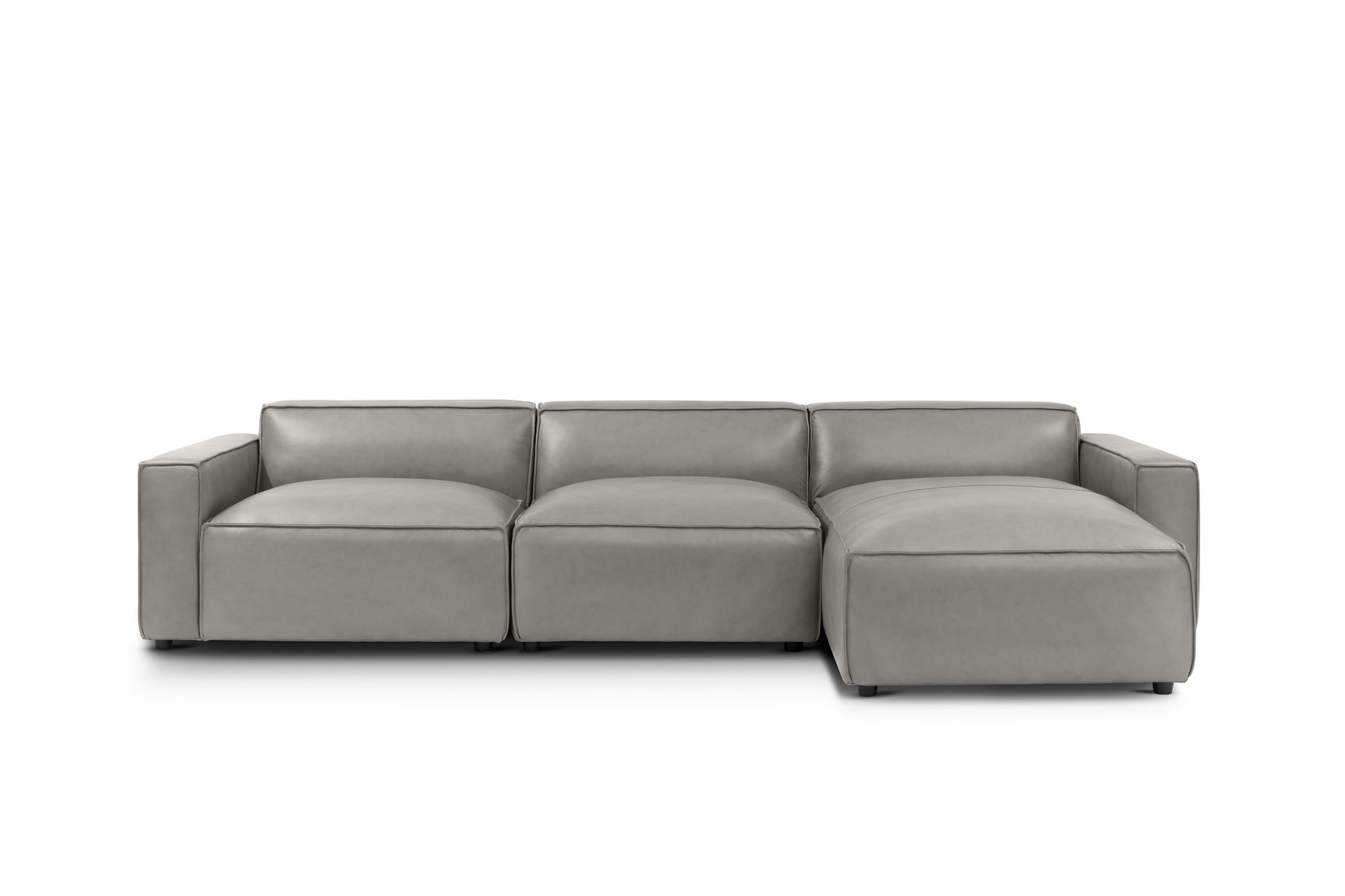 Nathan Leather Modular Sectional Sofa