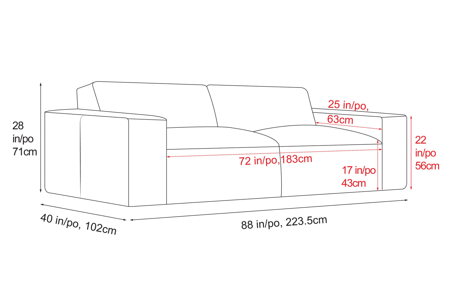 Nathan Leather Modular Sofa
