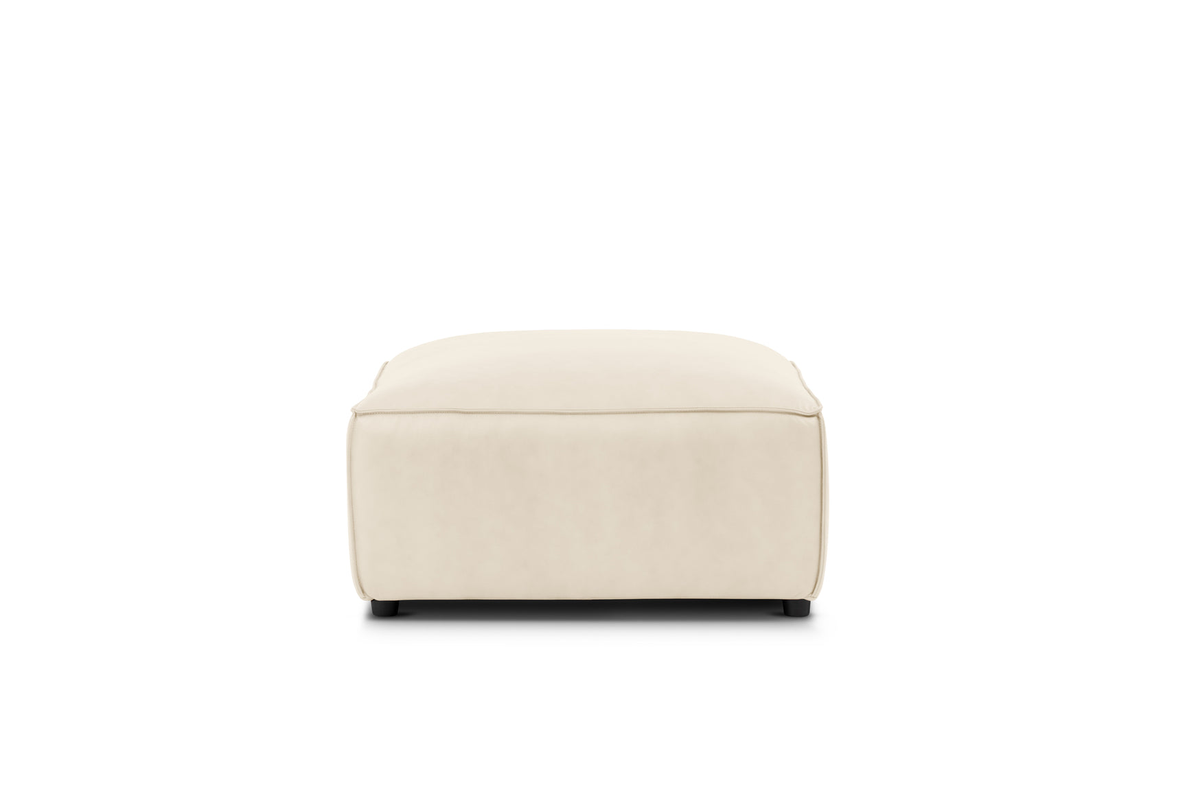 Nathan Leather Ottoman
