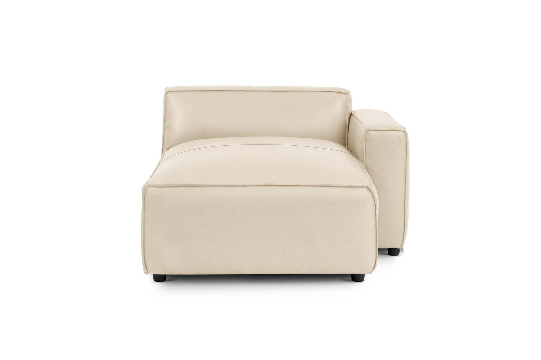 Nathan Leather Right Chaise Sofa Module