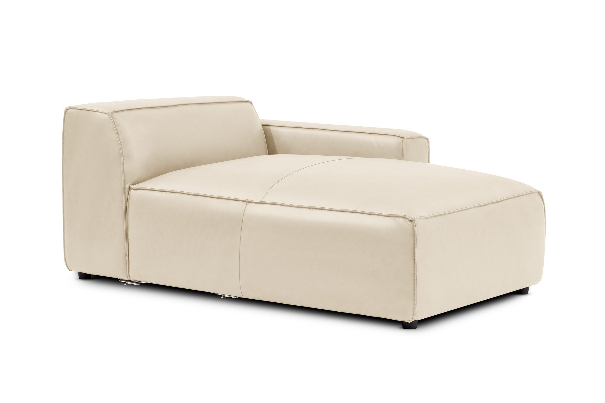 Nathan Leather Right Chaise Sofa Module