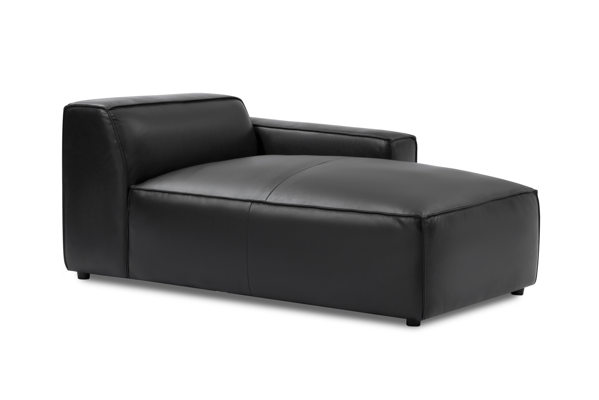 Nathan Leather Right Chaise Sofa Module