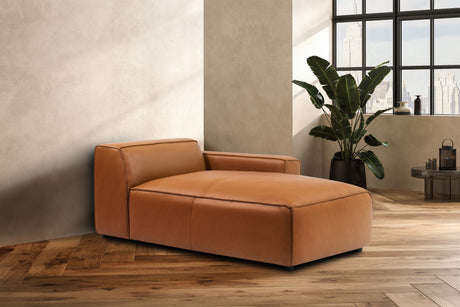 Nathan Leather Right Chaise Sofa Module