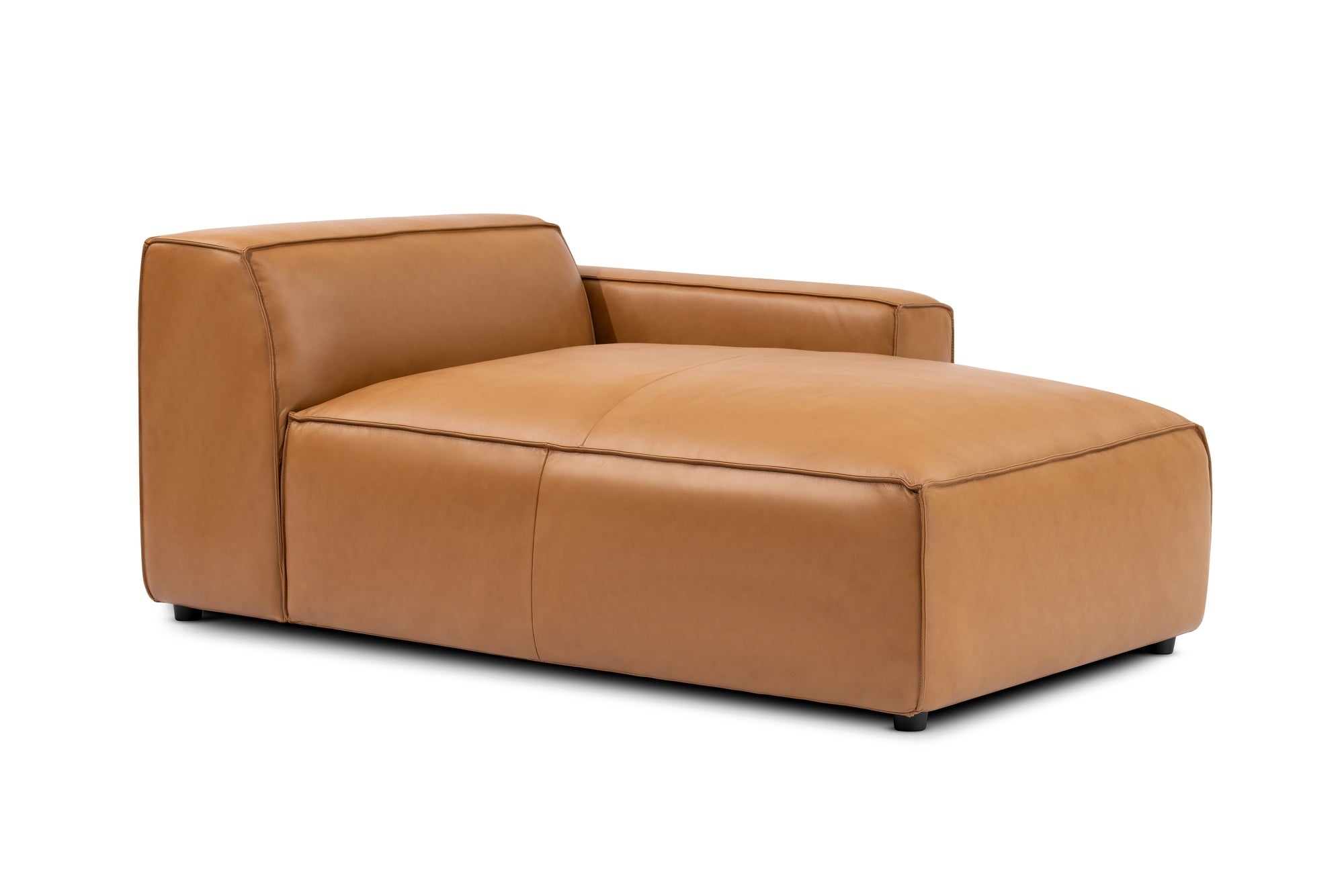 Nathan Leather Right Chaise Sofa Module