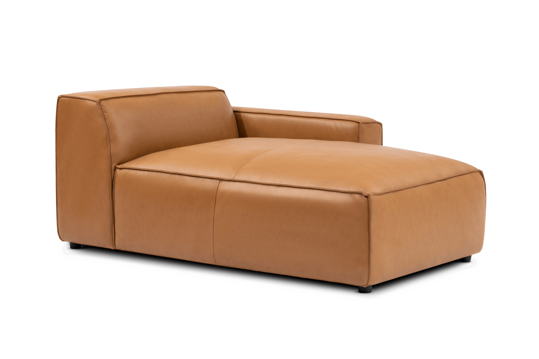 Nathan Leather Right Chaise Sofa Module