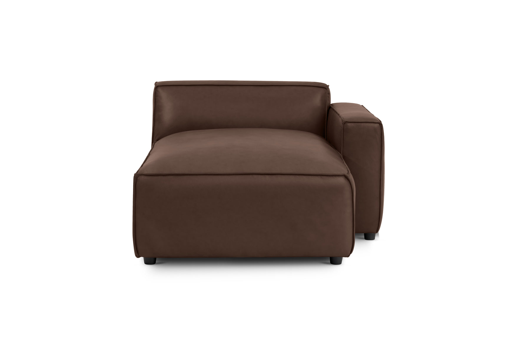 Nathan Leather Right Chaise Sofa Module