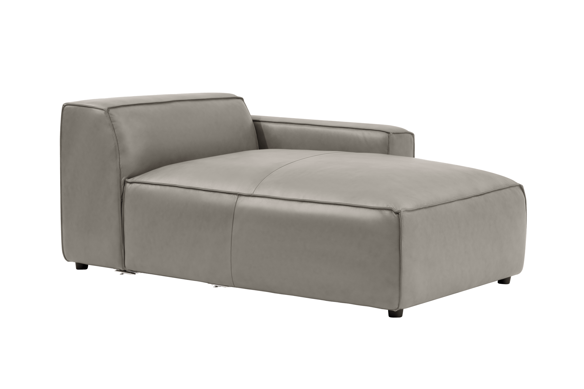 Nathan Leather Right Chaise Sofa Module
