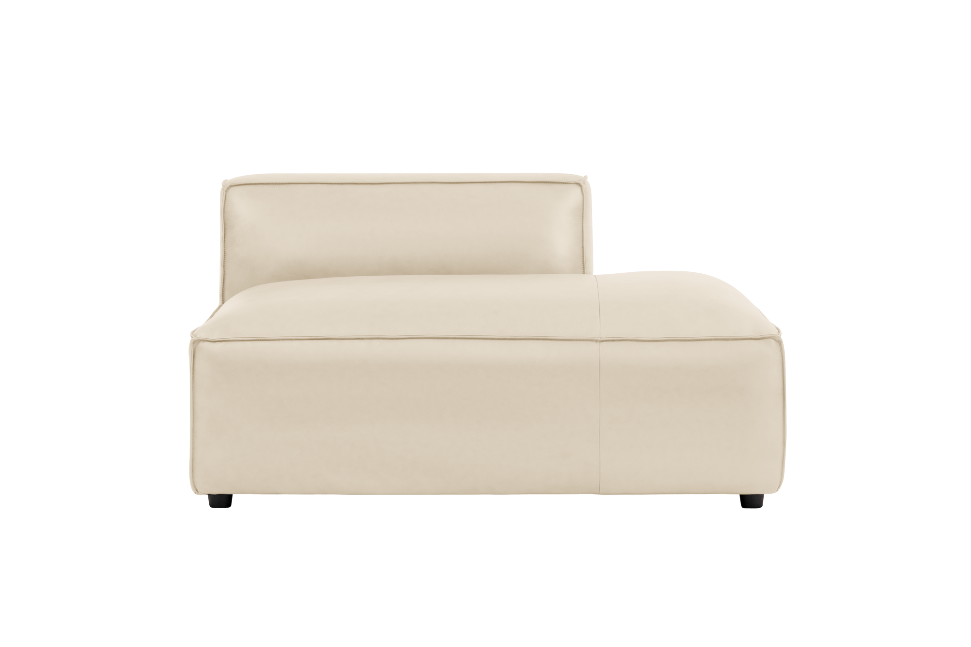 Nathan Leather Right Open-End Sofa Module