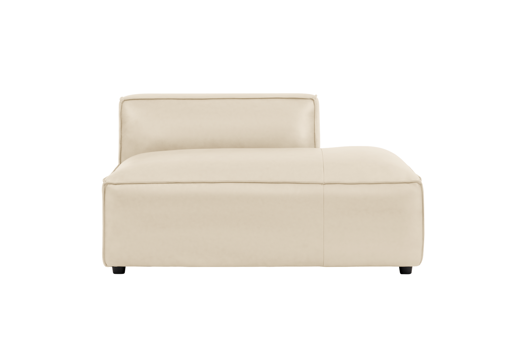 Nathan Leather Right Open-End Sofa Module