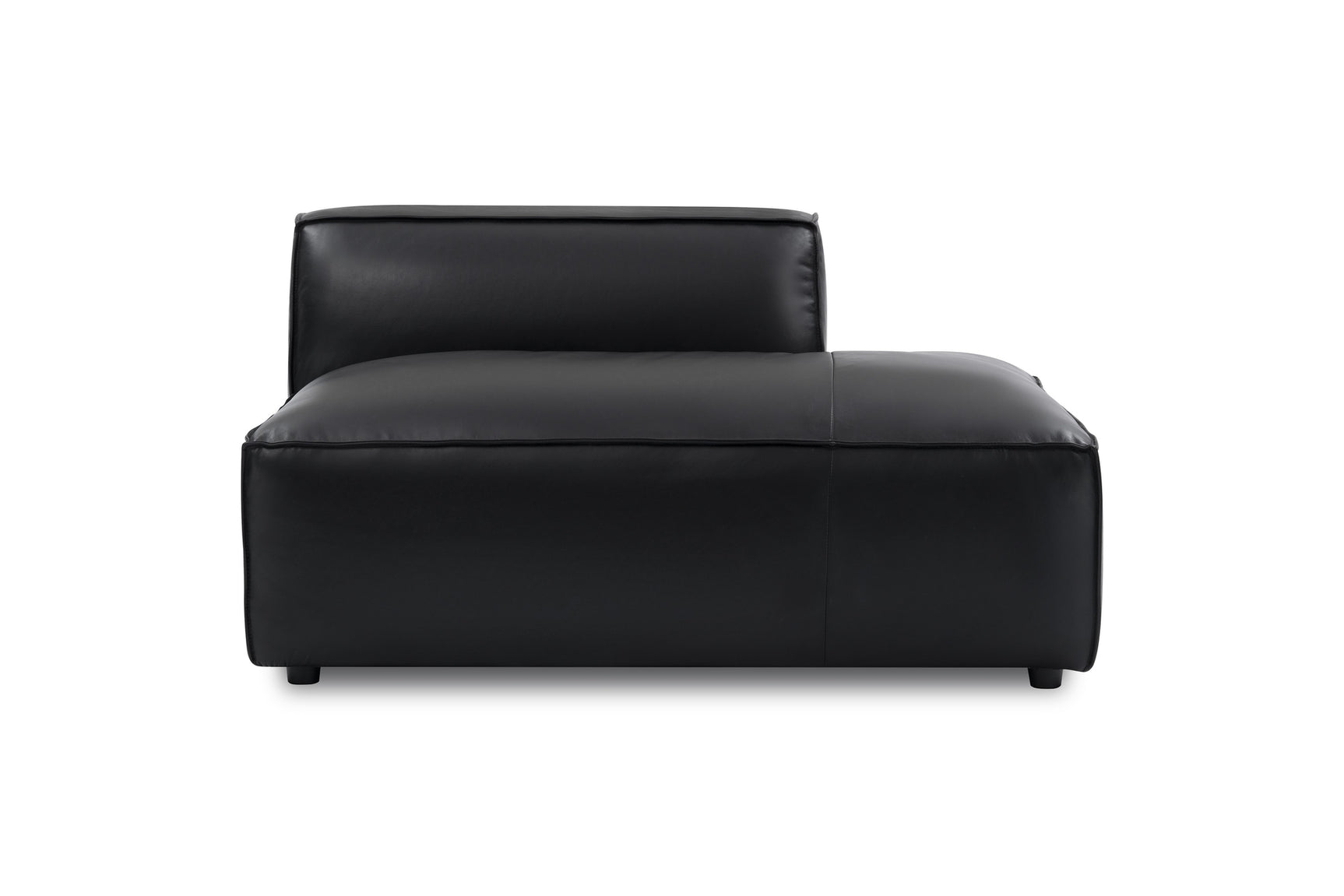 Nathan Leather Right Open-End Sofa Module