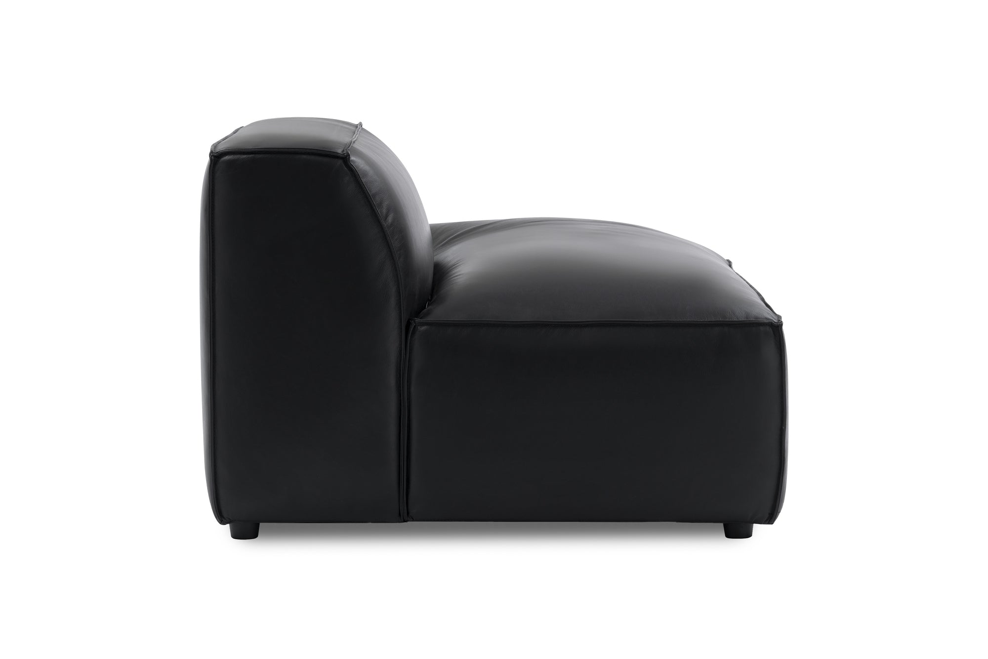 Nathan Leather Right Open-End Sofa Module