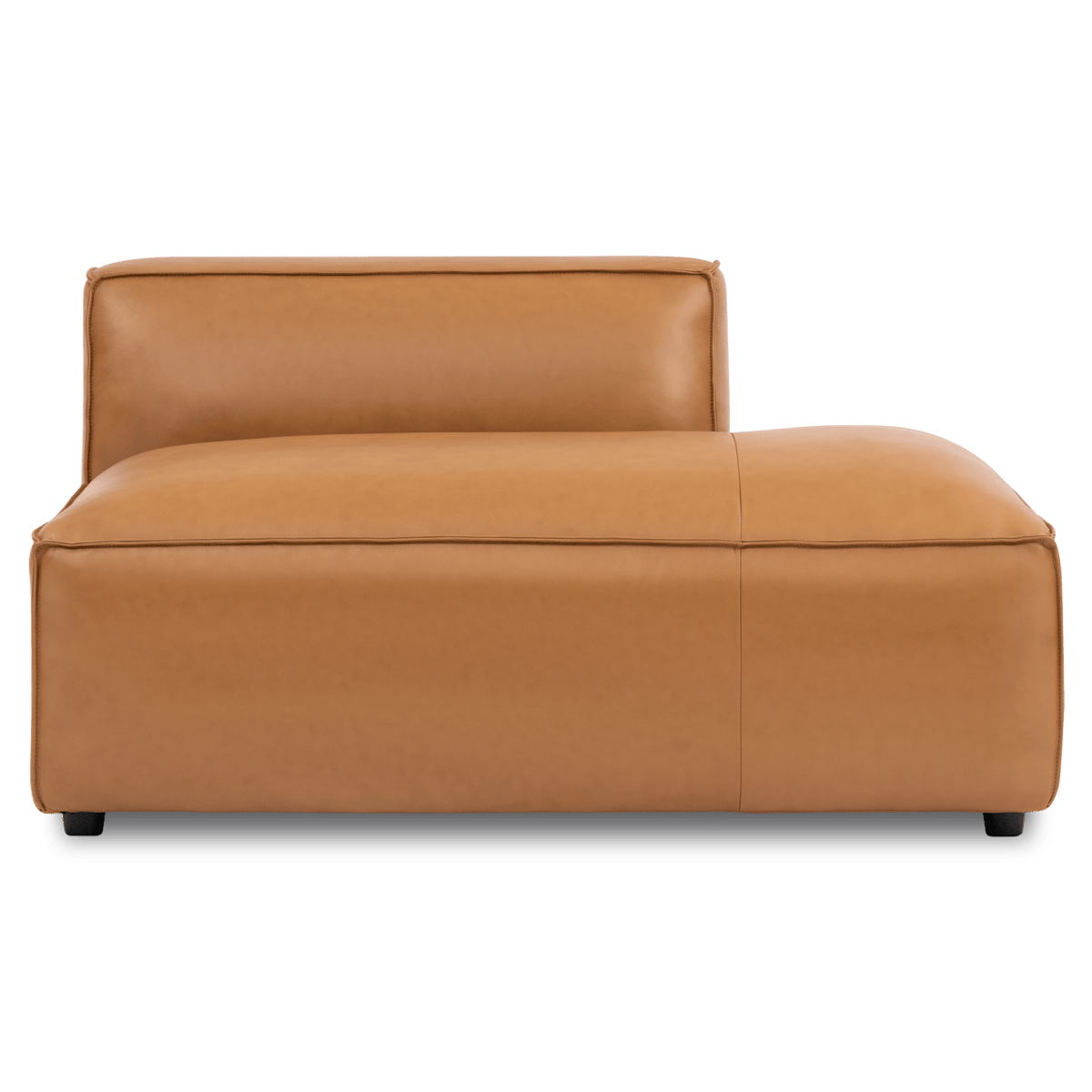Nathan Aniline Leather Modular Open-End Right Sofa Piece