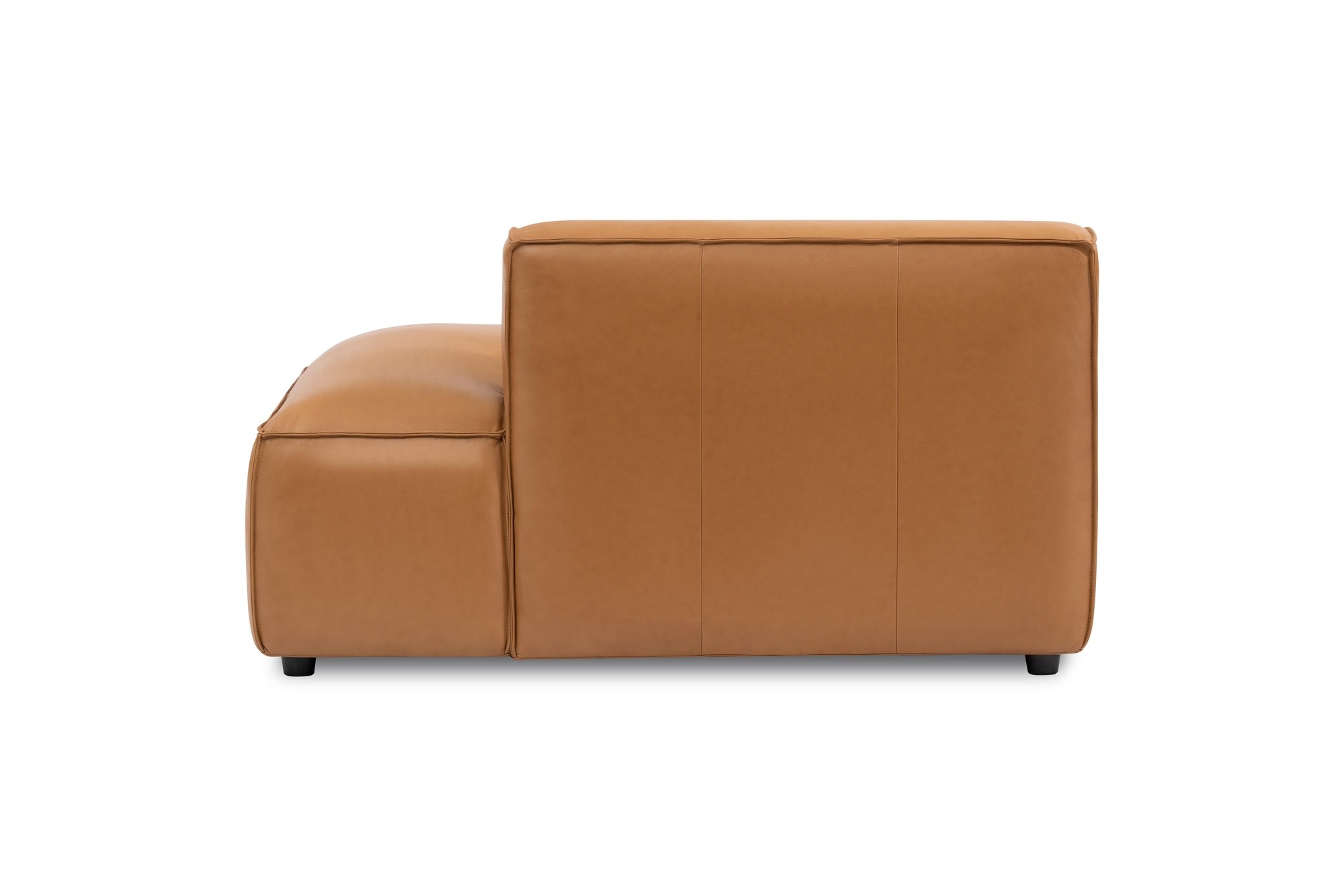 Nathan Leather Right Open-End Sofa Module