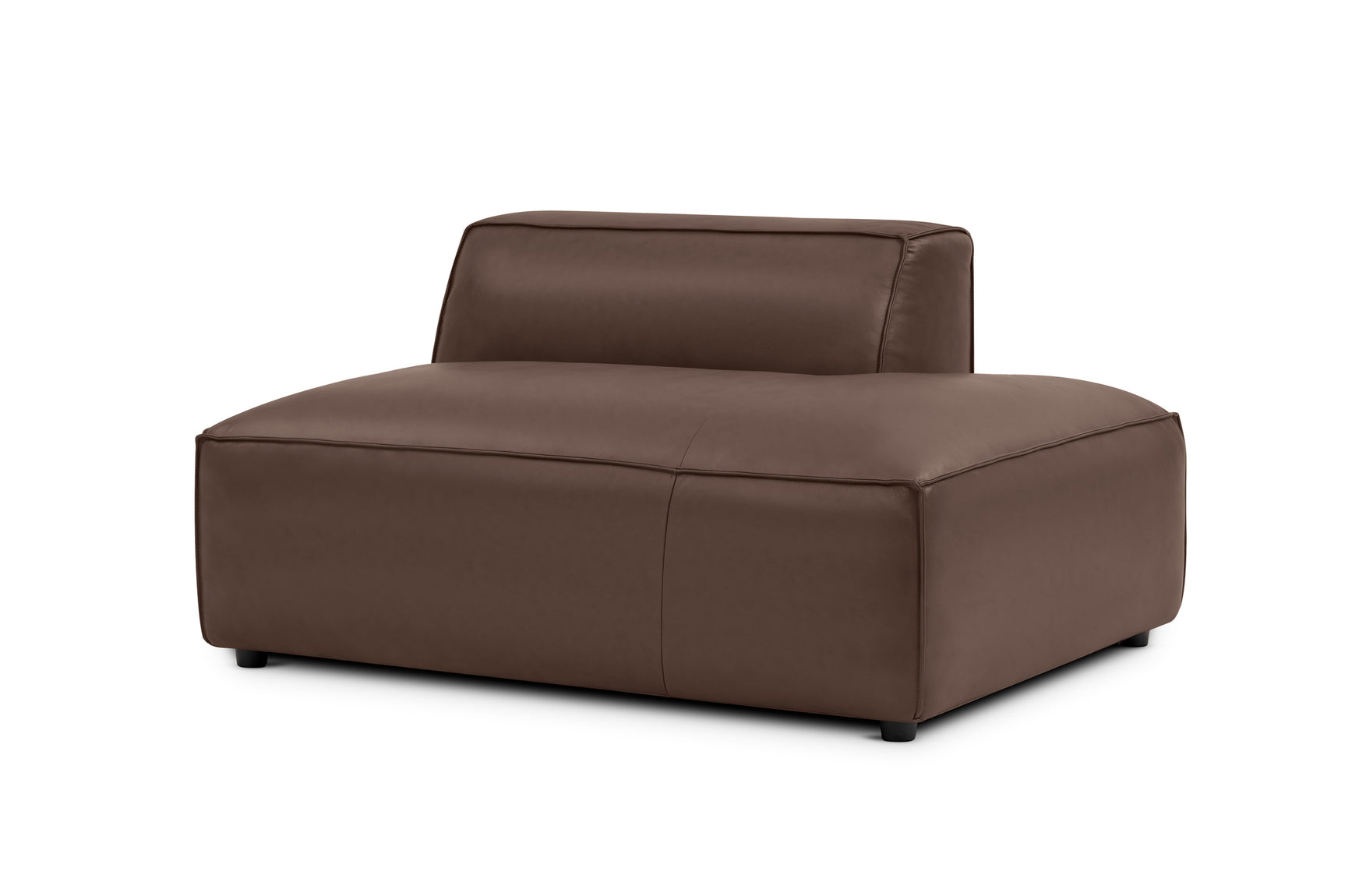 Nathan Leather Right Open-End Sofa Module