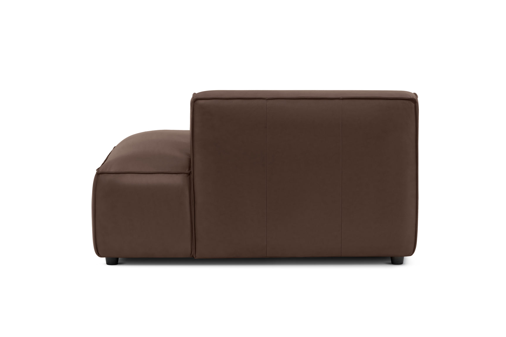 Nathan Leather Right Open-End Sofa Module