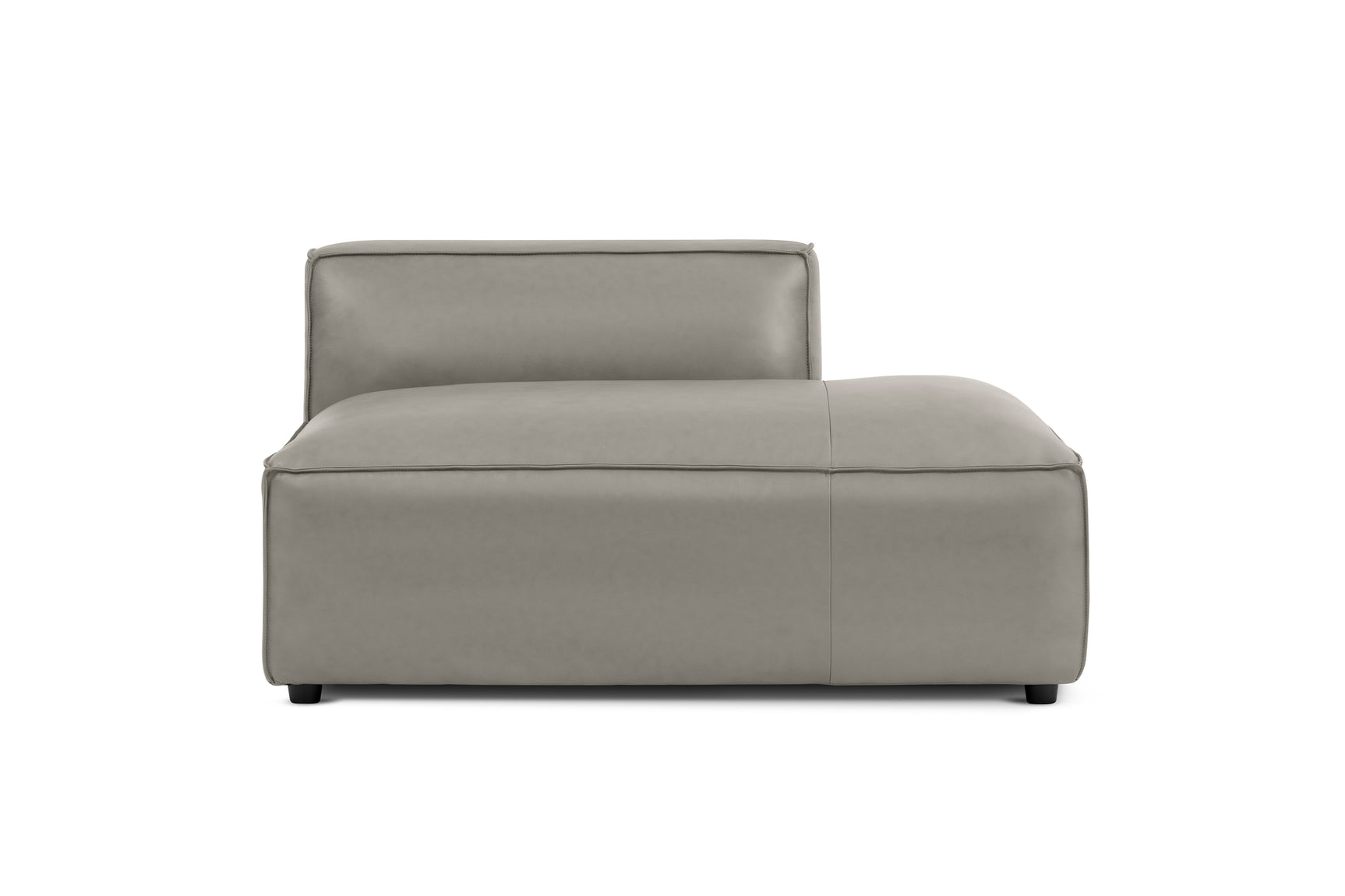 Nathan Leather Right Open-End Sofa Module