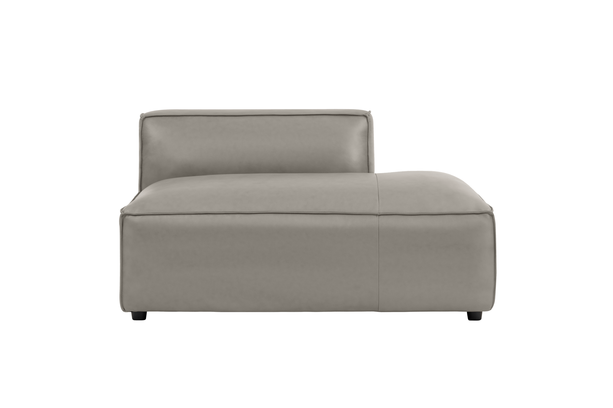Nathan Leather Right Open-End Sofa Module