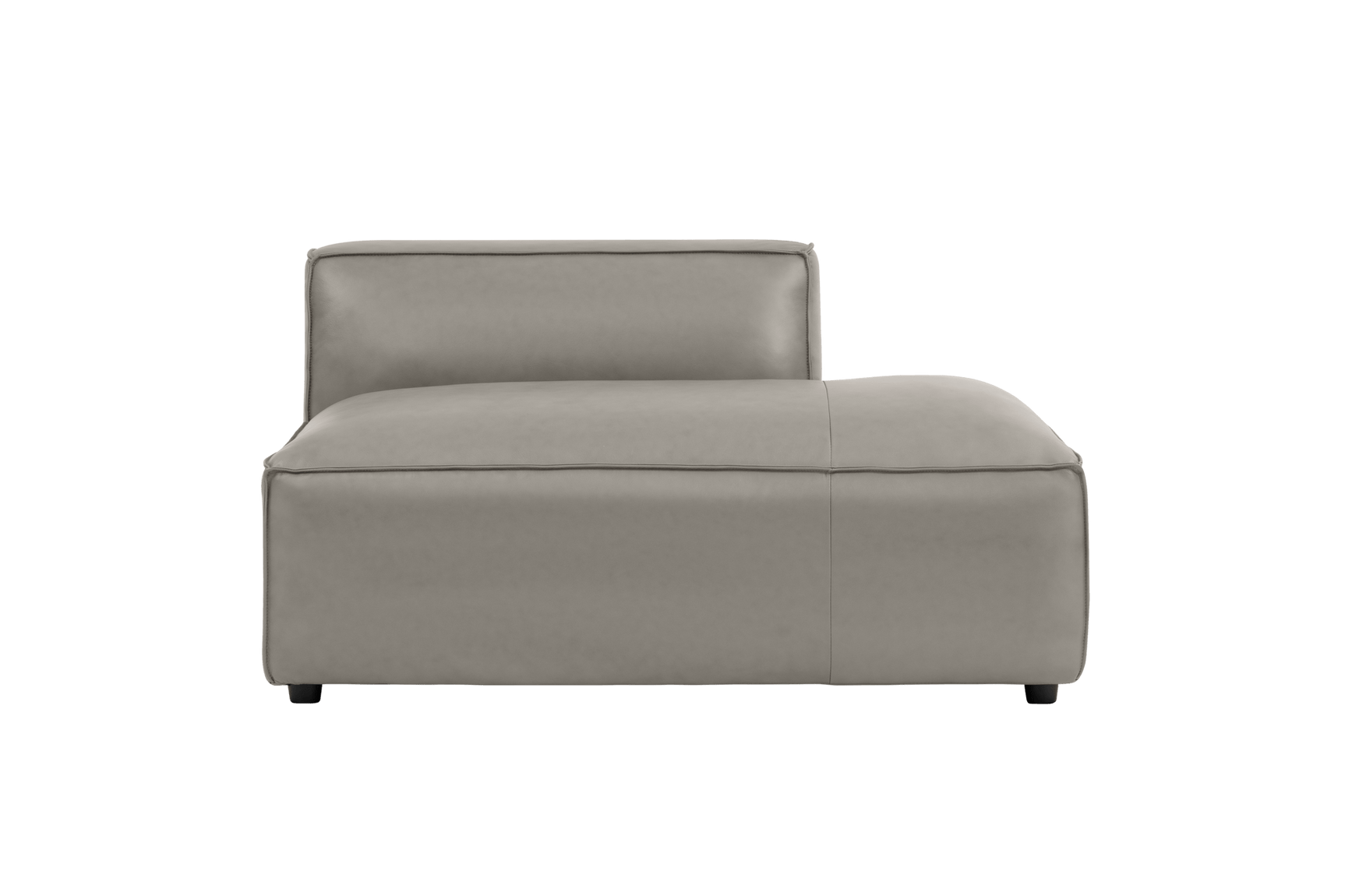 Nathan Leather Right Open-End Sofa Module