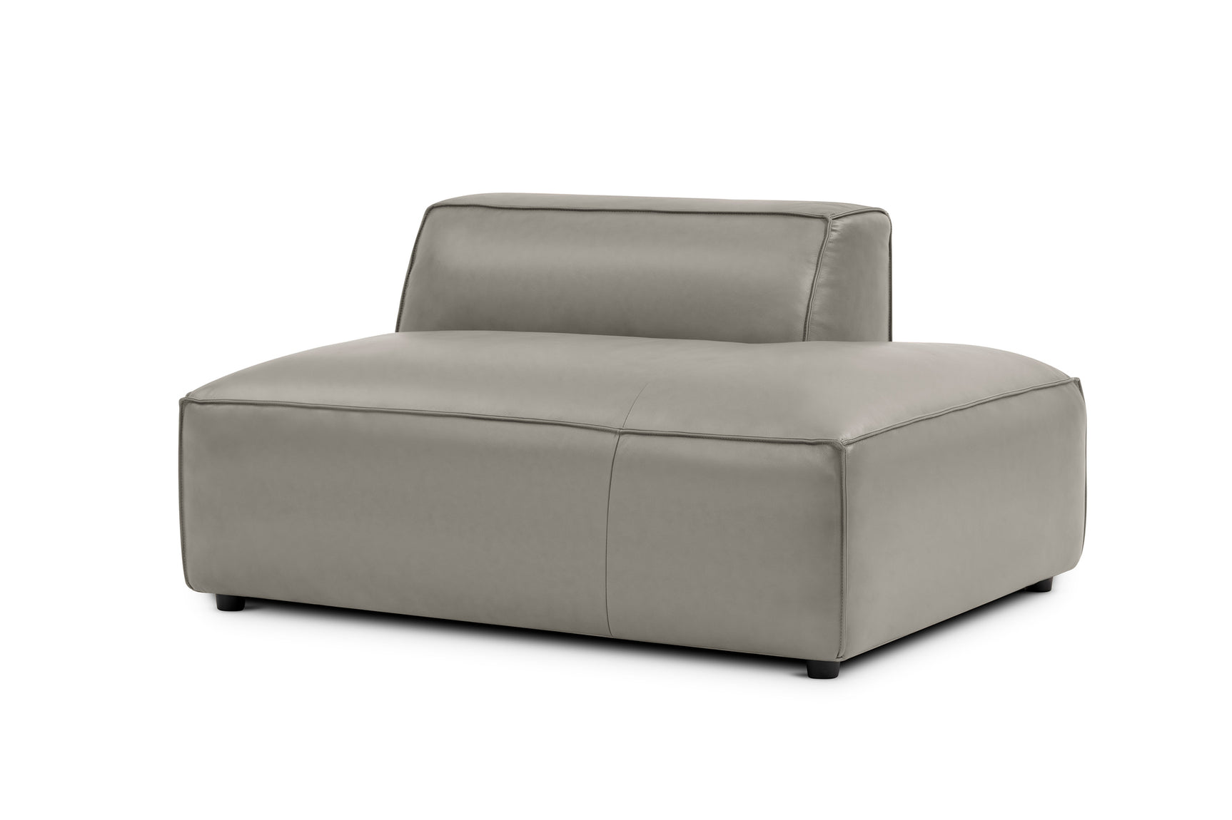 Nathan Leather Right Open-End Sofa Module