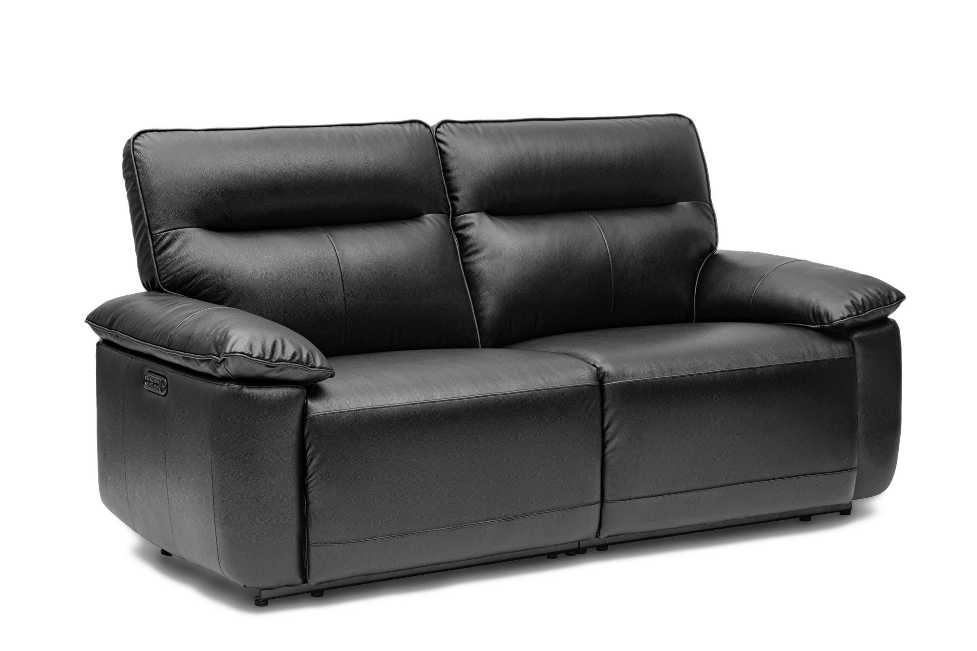 Nero Leather Dual Recliner Loveseat Sofa