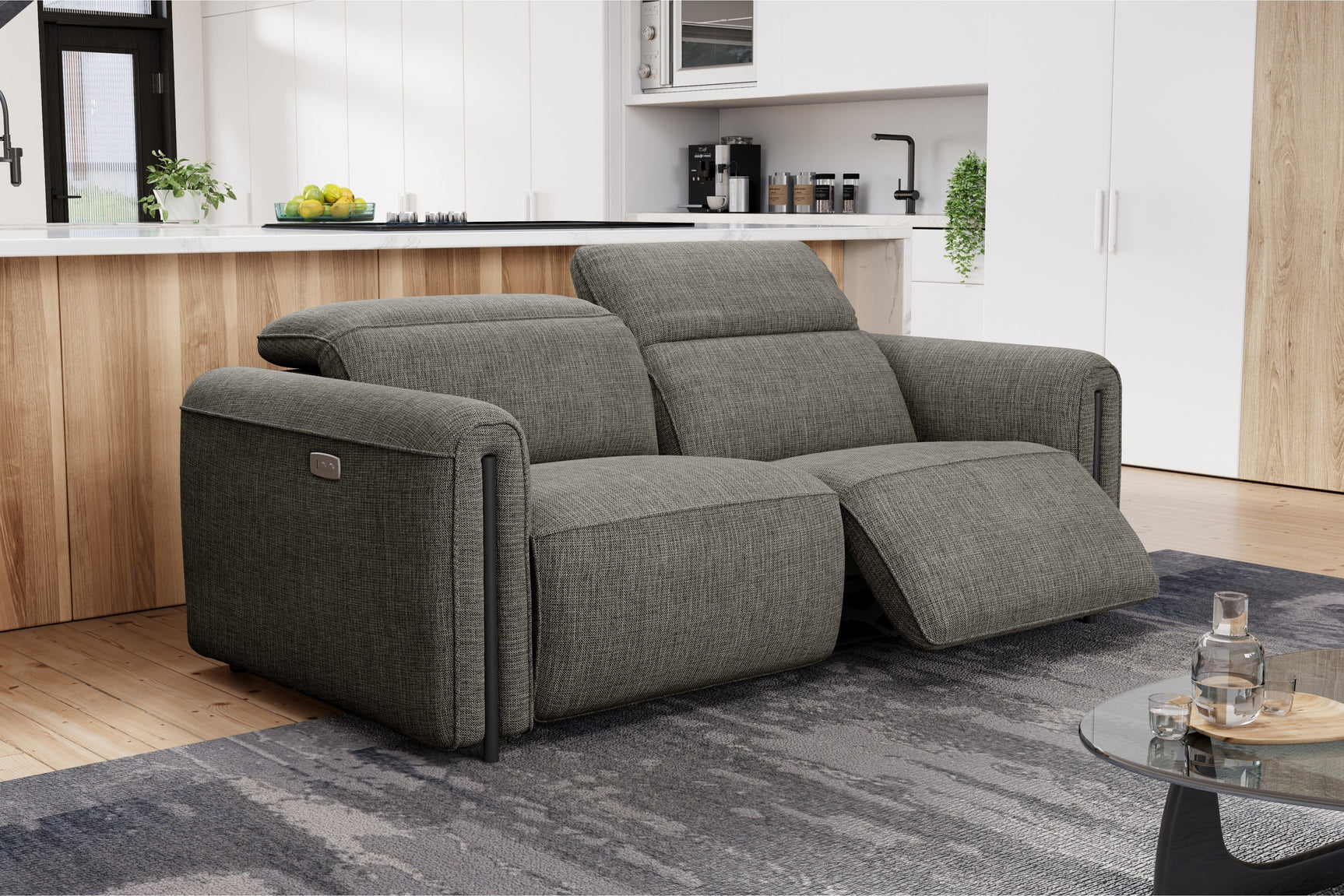 Octavia Fabric Dual Reclining Cloud Sofa
