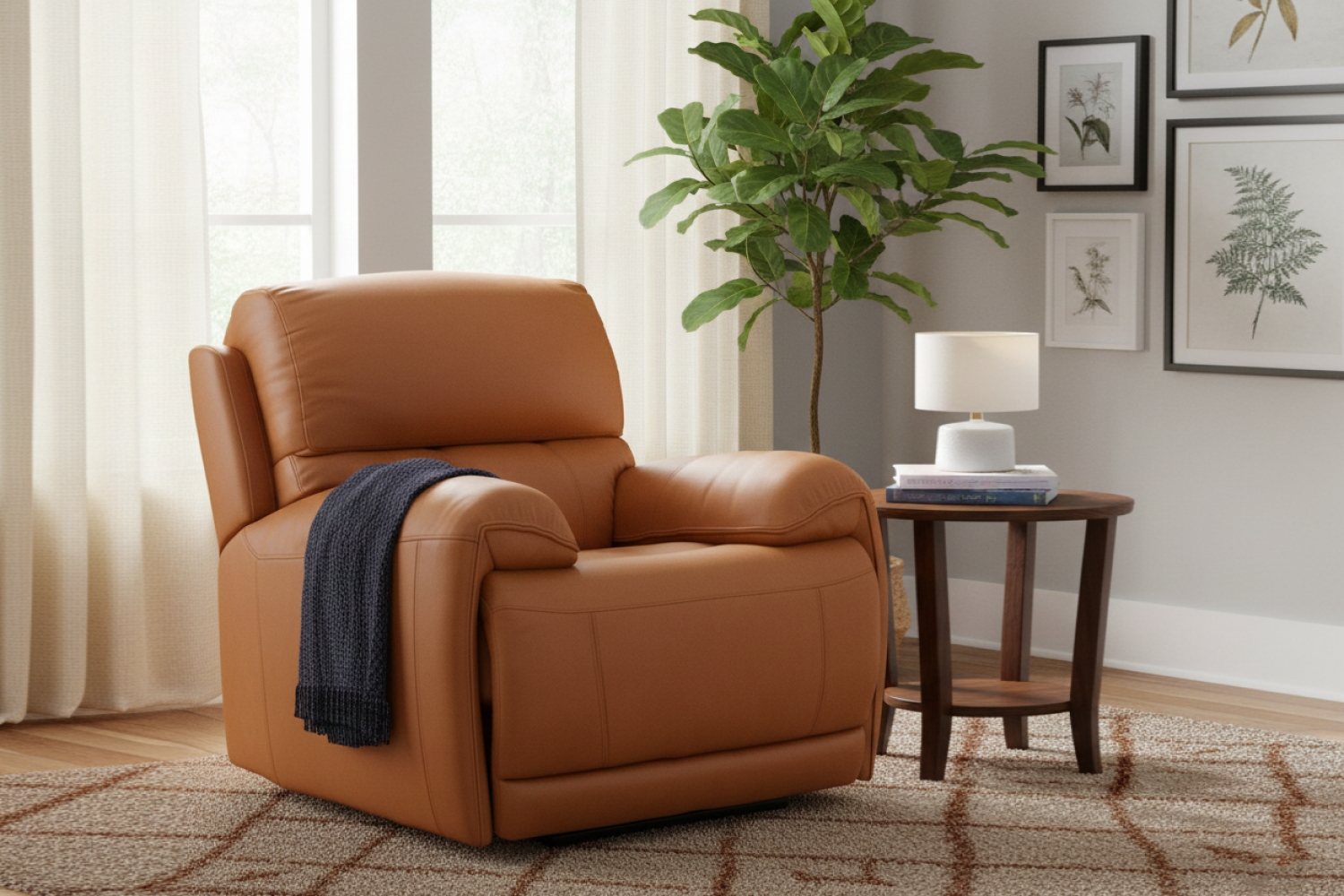 Oliver Leather Recliner Chair