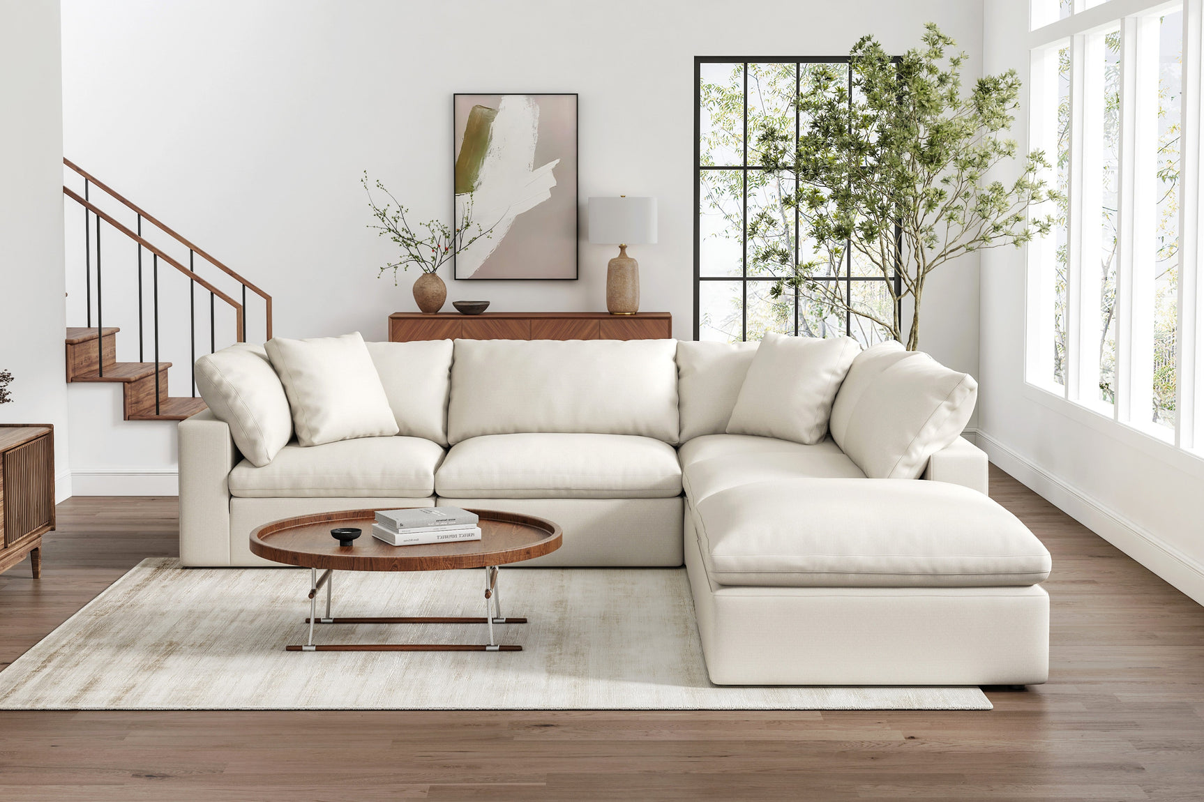 Ophelia Fabric Modular Sectional Sofa