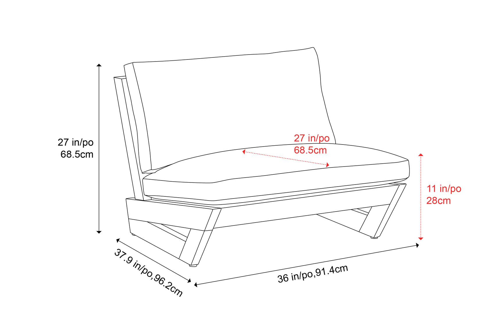 Paolo Outdoor Fabric Accent Chair