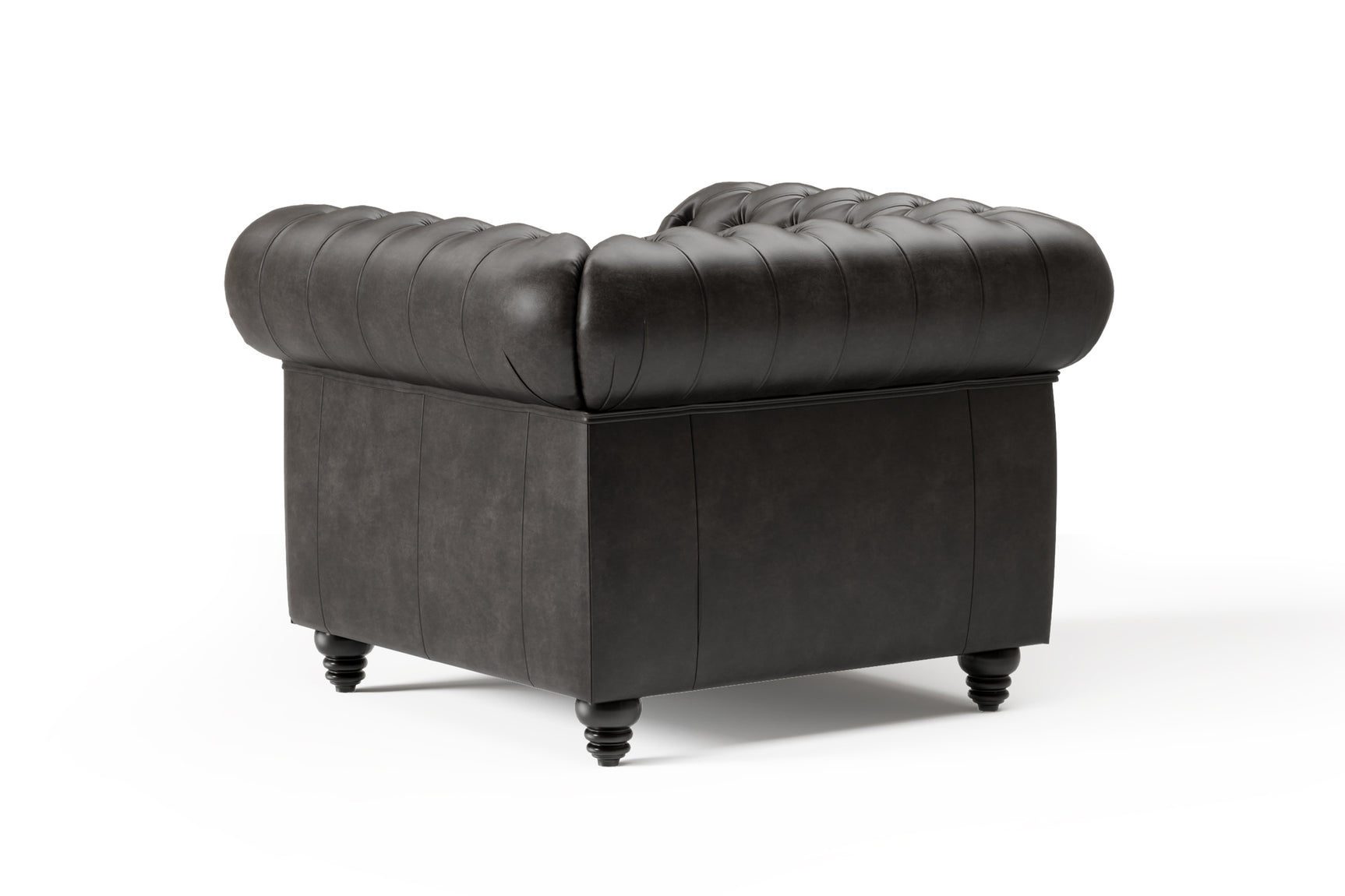 Parma Leather Chesterfield Accent Chair