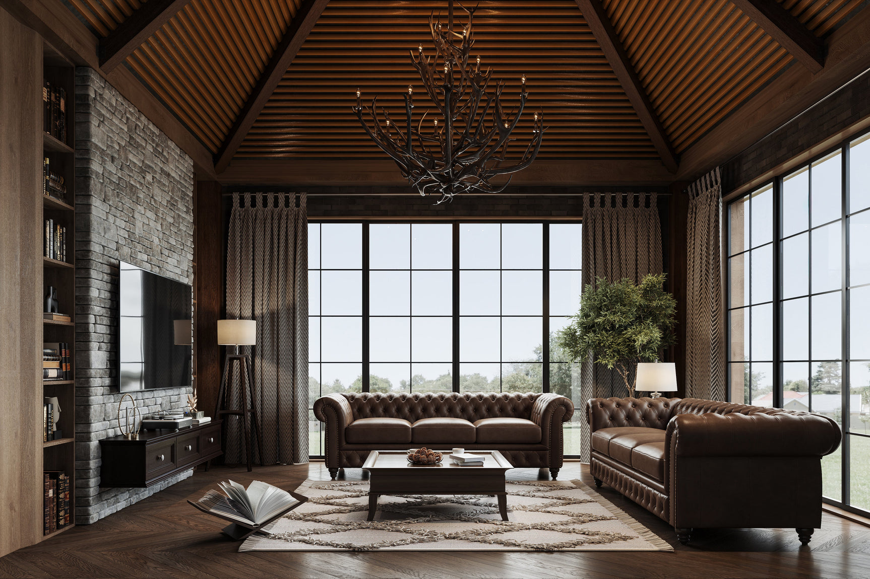 Parma Leather Chesterfield Sofa