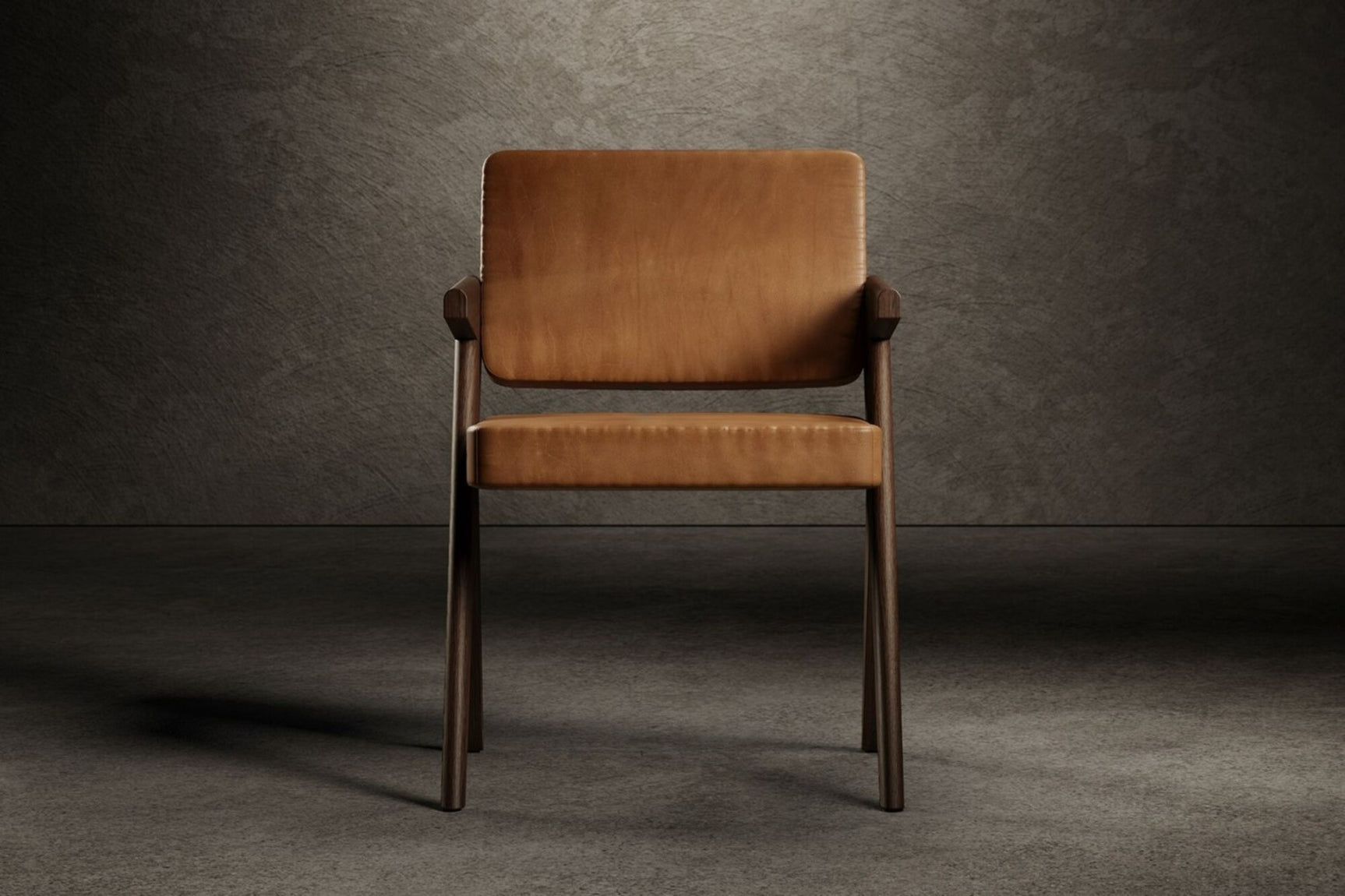 Pierre Jeanneret Leather Dining Chair