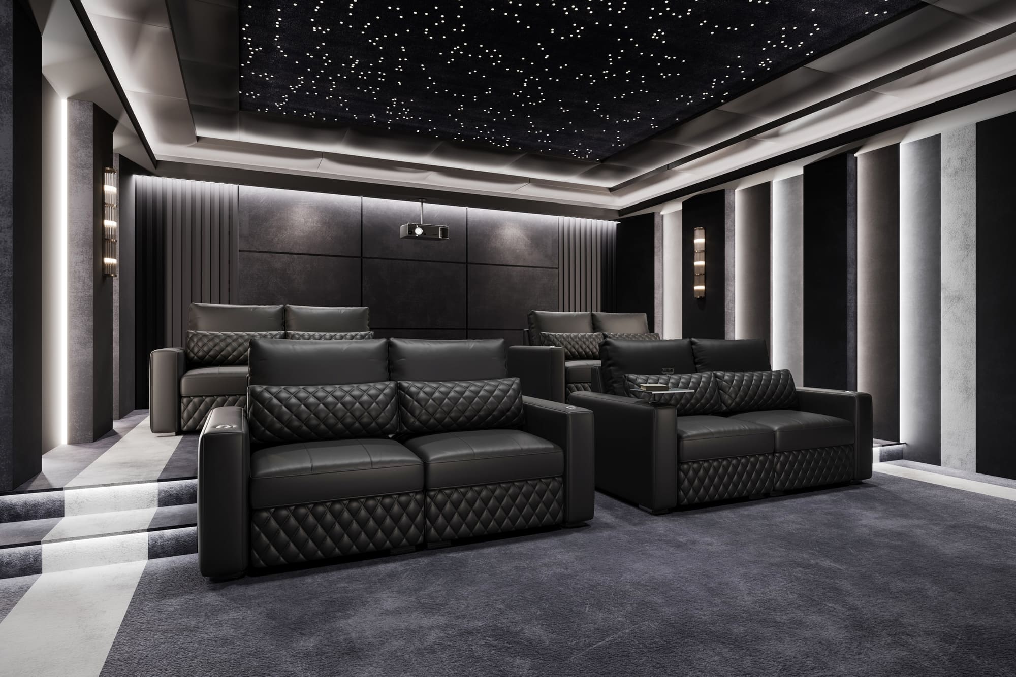 Pisa Leather Lounge Sectional