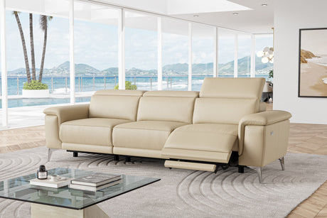 Pista Leather Reclining Sofa